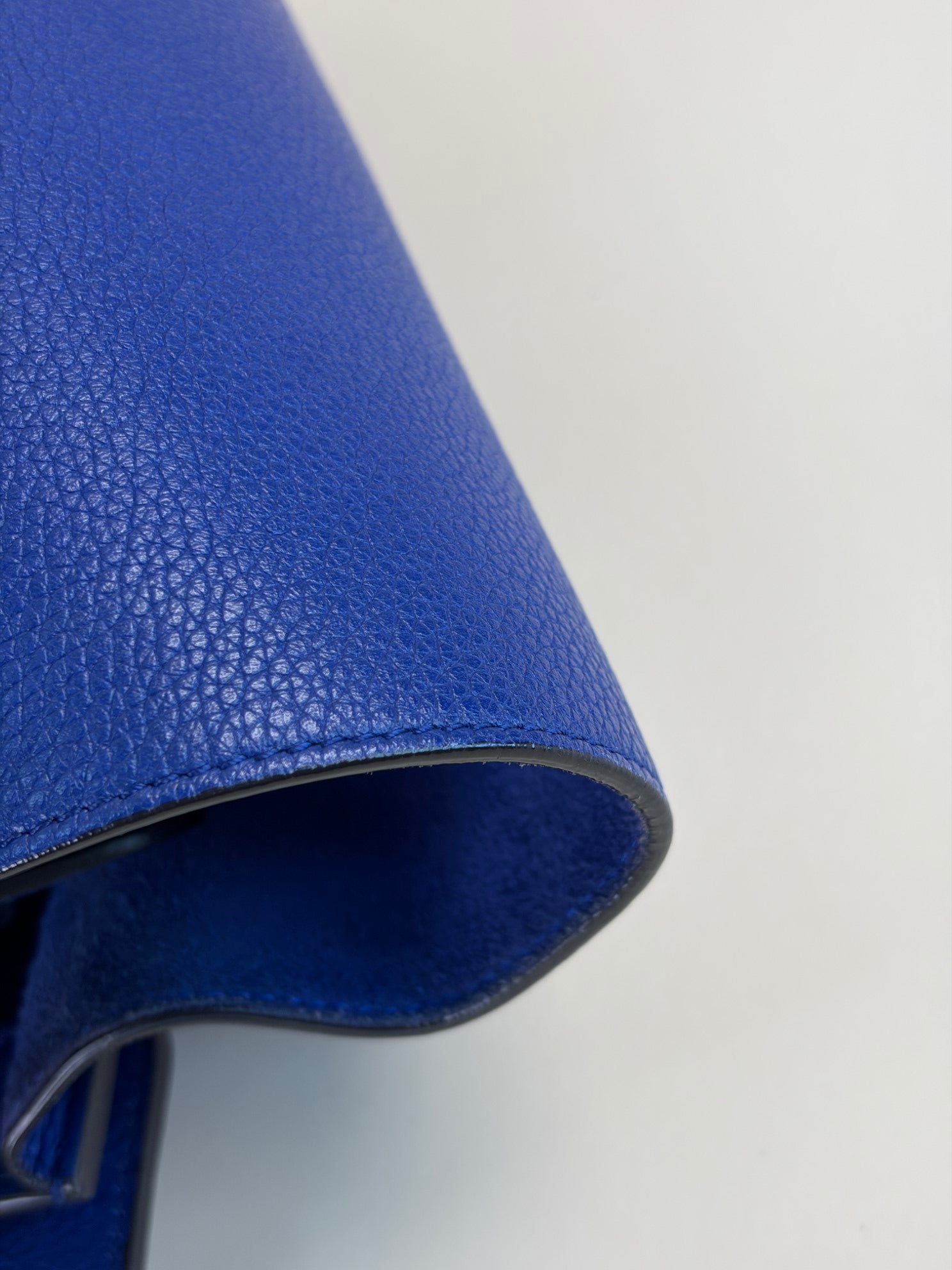 Celine Blue Mini Luggage Tote Bag