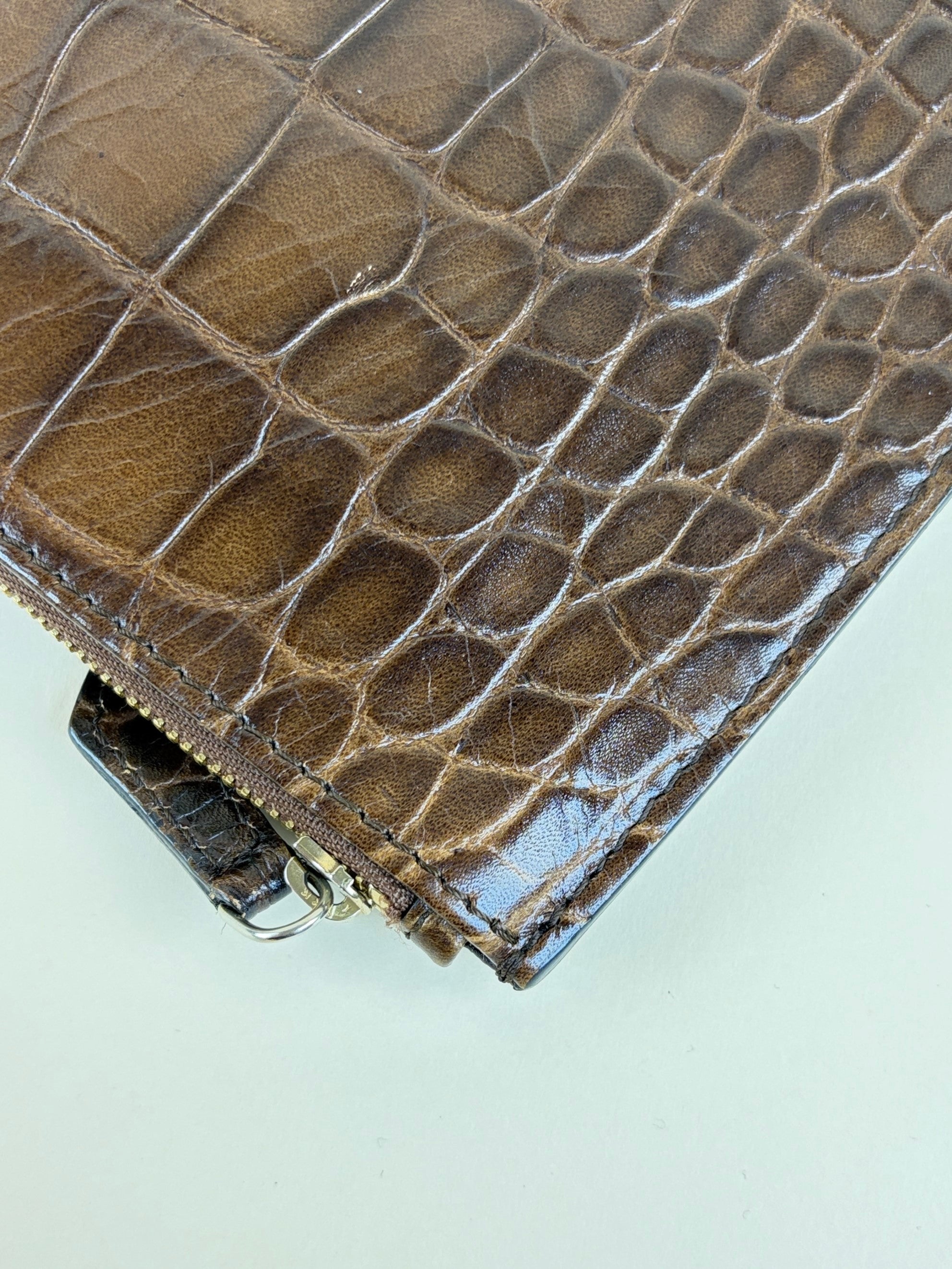 Givenchy Dark Brown Antigona Medium Zip Clutch