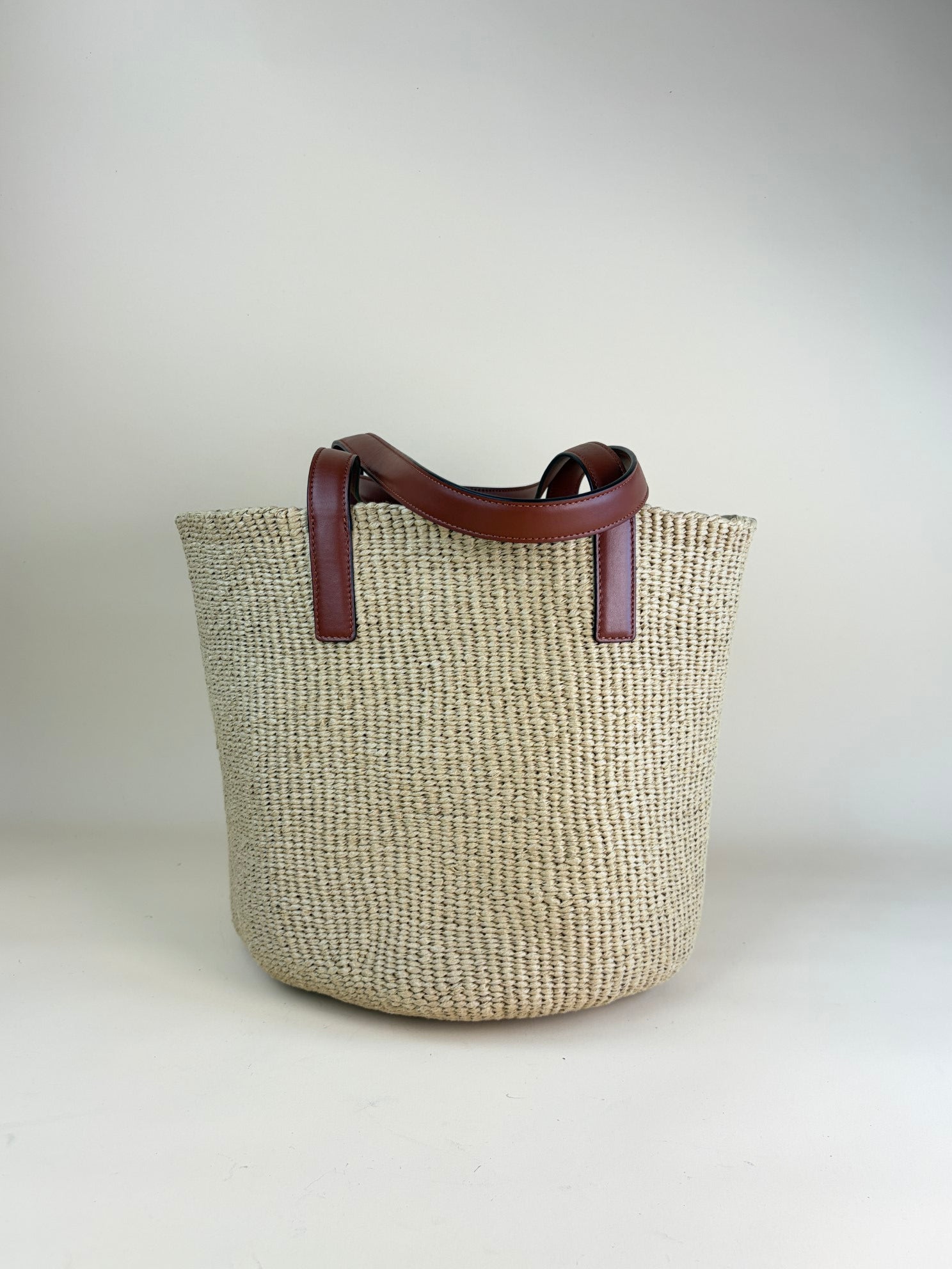 CHLOE large horse basket medal in natural fibers-shoulder bag-Chloe-The Closet Egypt