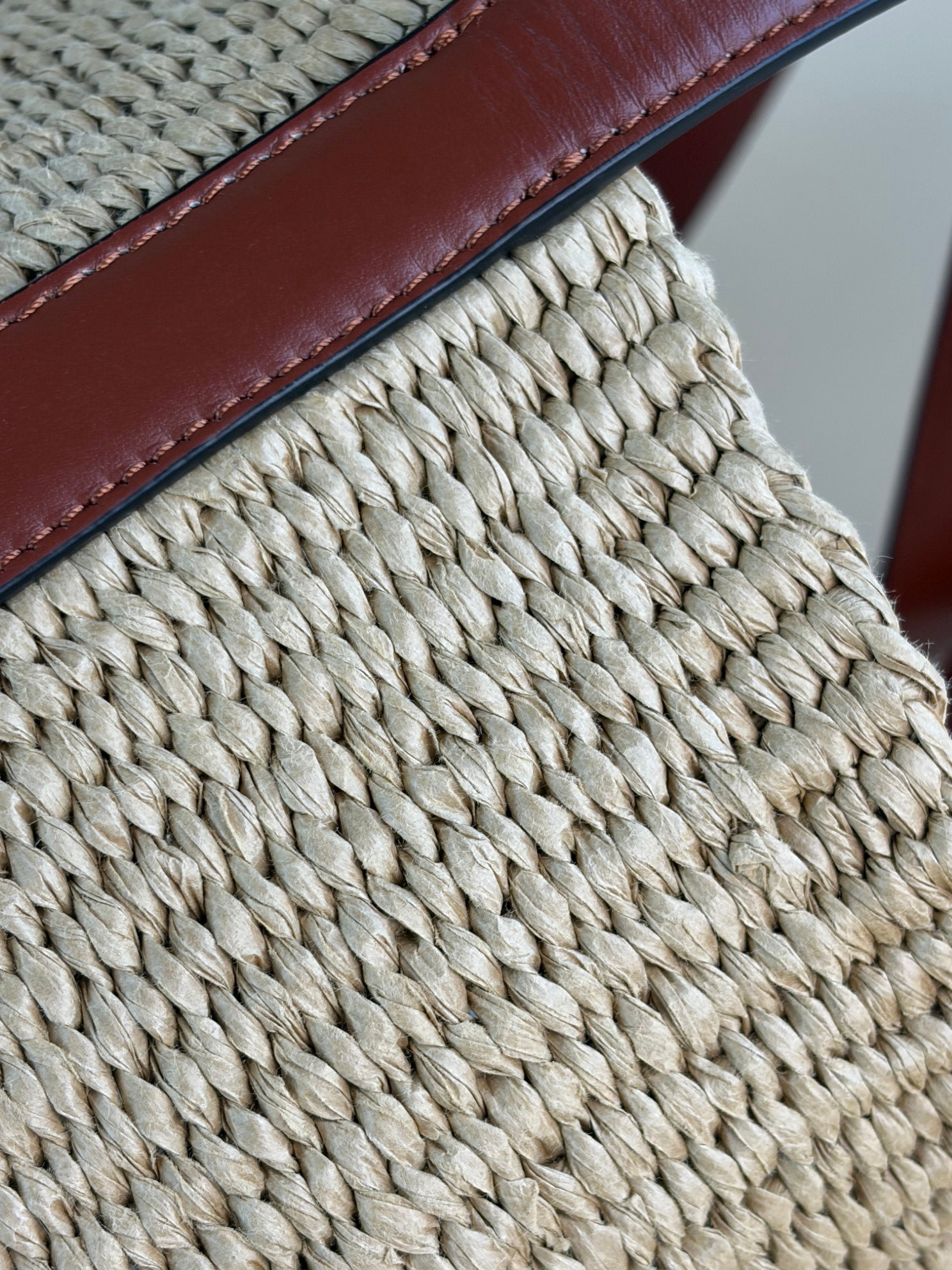 CHLOE large horse basket medal in natural fibers-shoulder bag-Chloe-The Closet Egypt