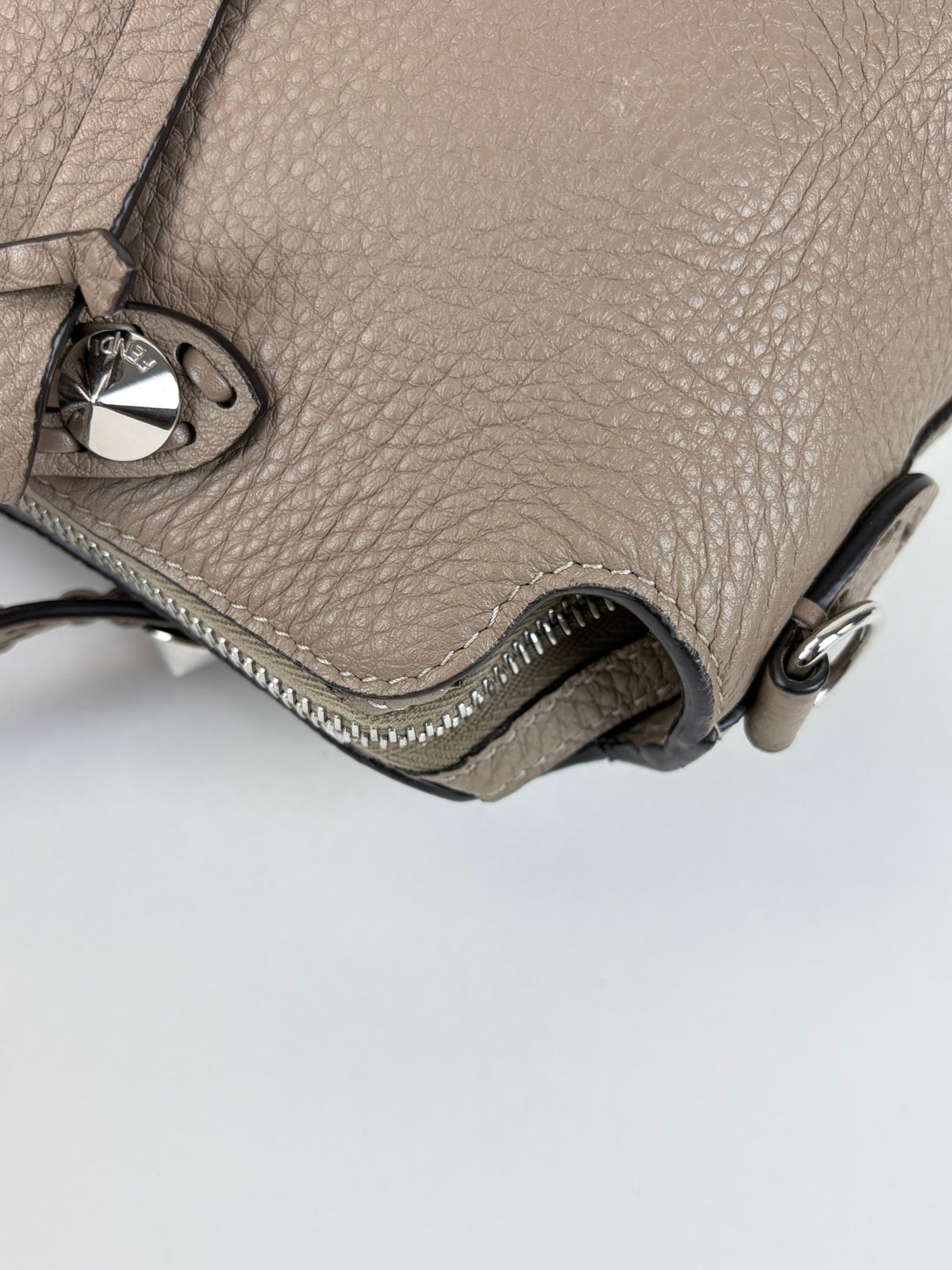 Fendi dove grey calfskin by the way selleria 192 medium