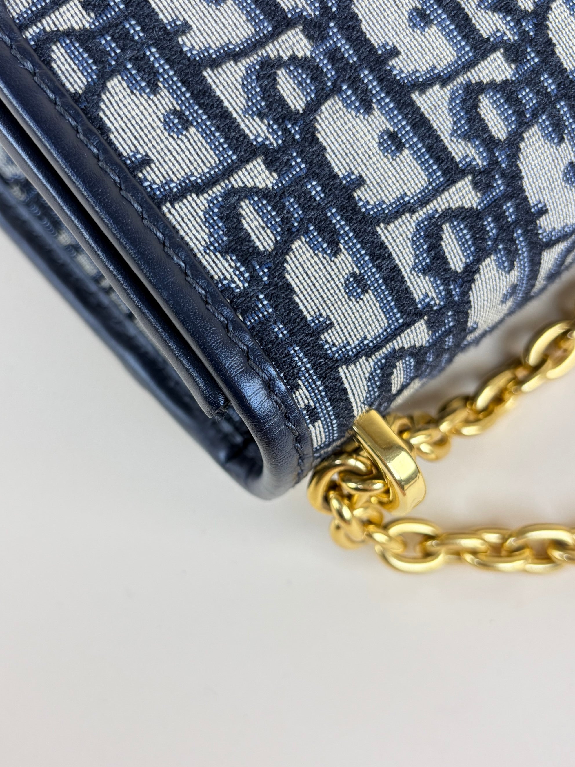 Christian Dior Blue Montaigne Chain Bag