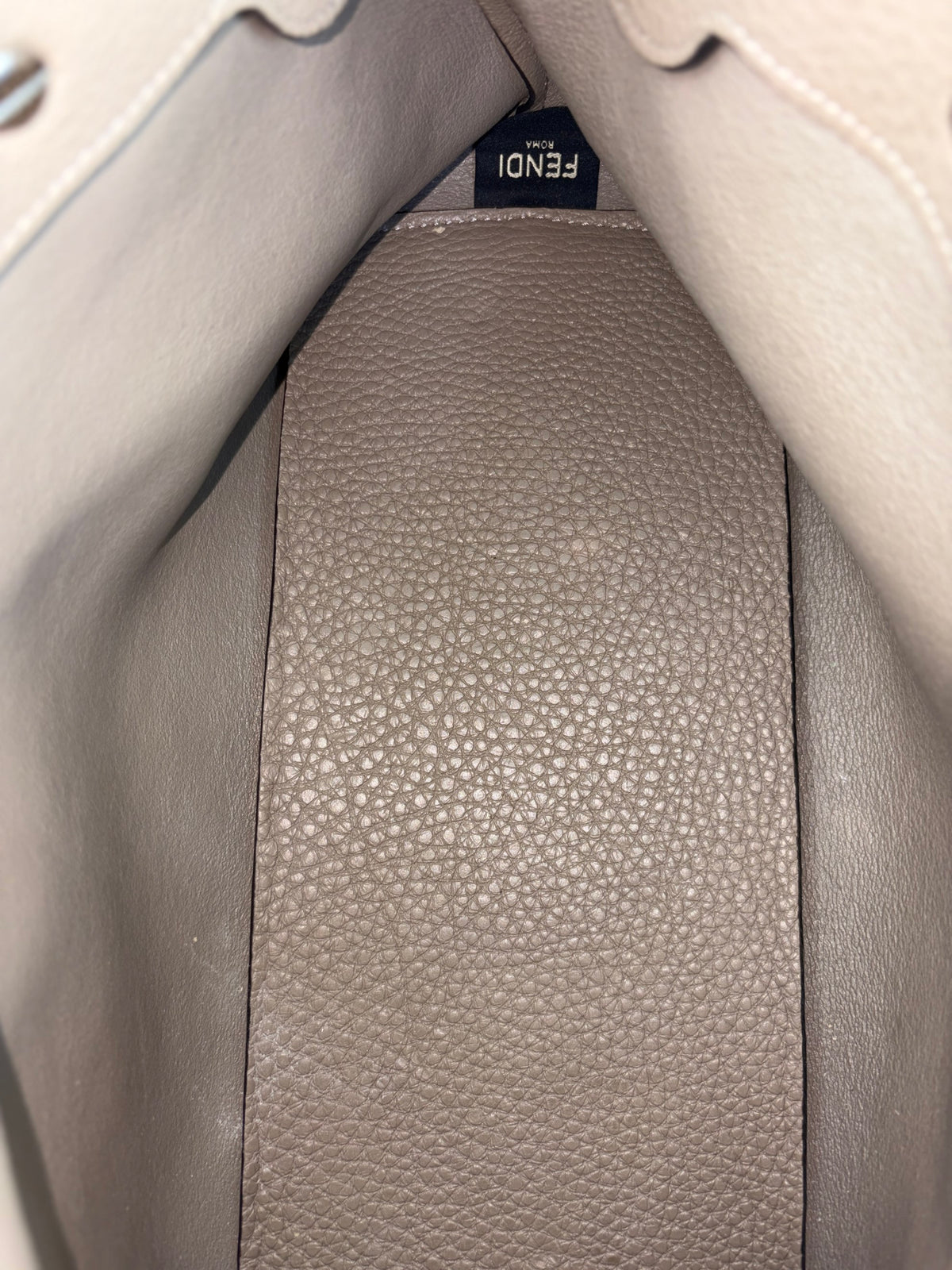 Fendi dove grey calfskin by the way selleria 192 medium
