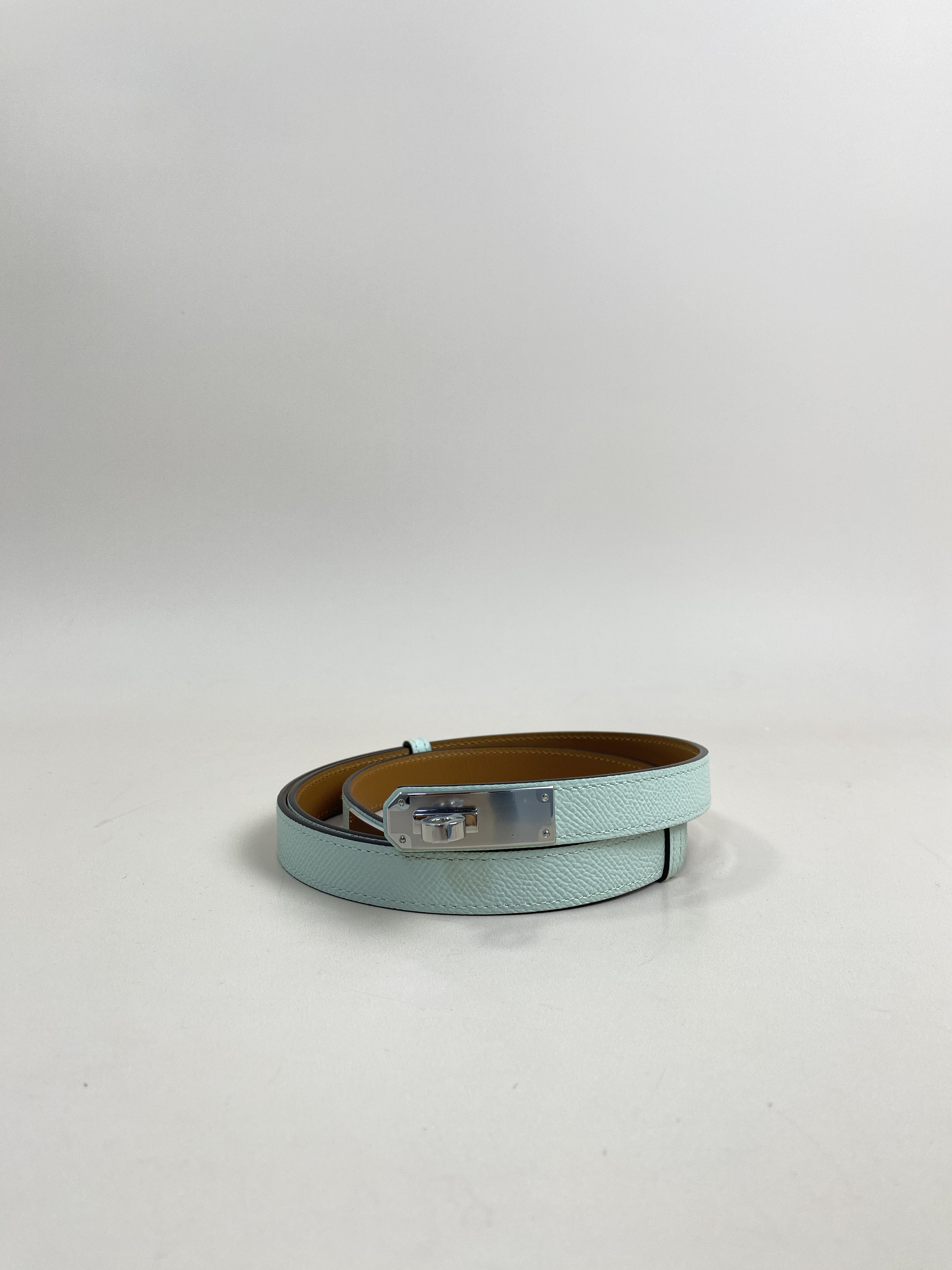 Hermes Vert Peppermint Kelly Belt