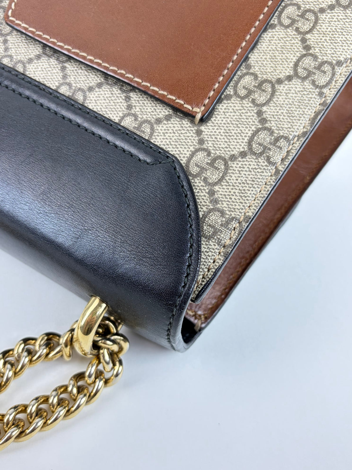 Gucci GG Supreme black Padlock medium Bag
