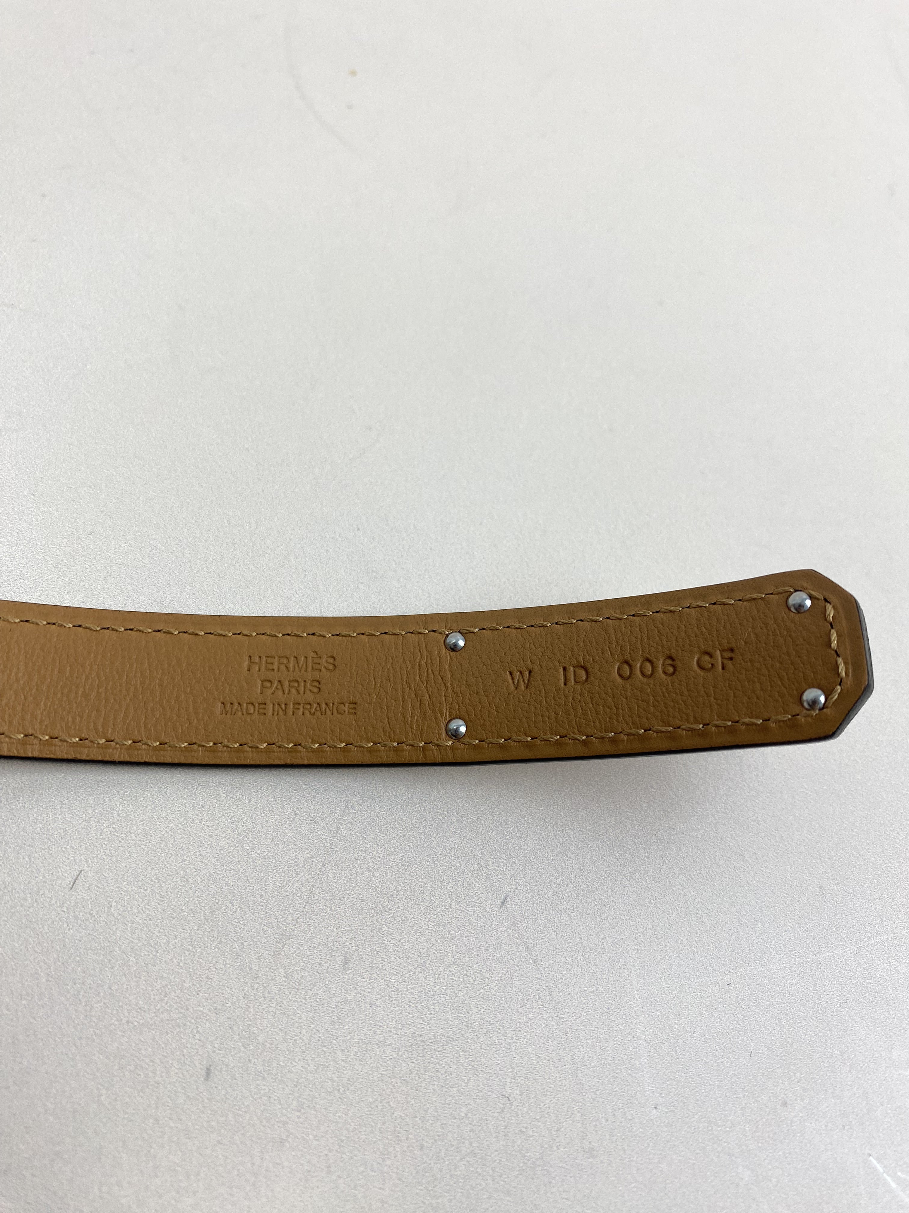 Hermes Vert Peppermint Kelly Belt