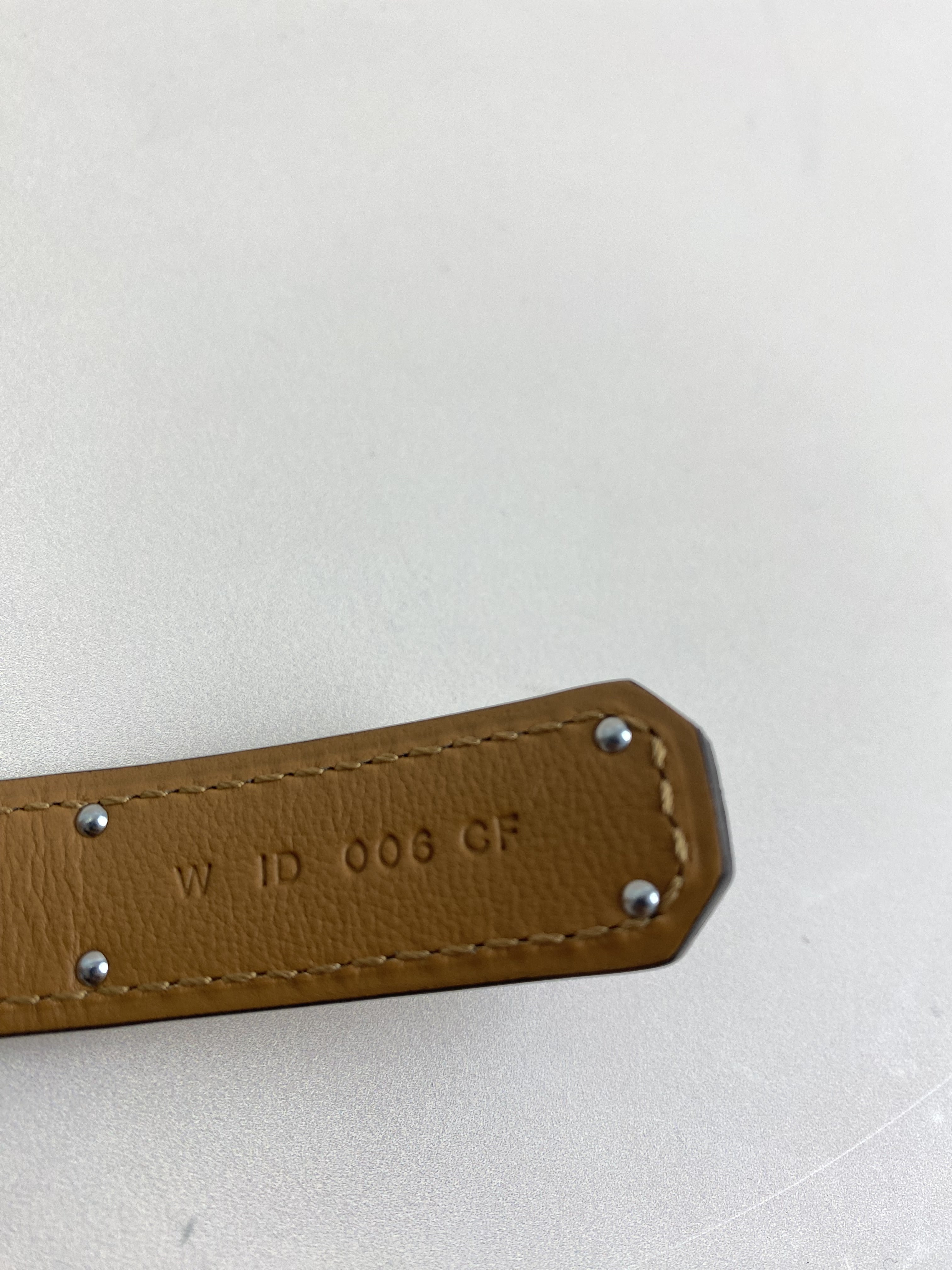 Hermes Vert Peppermint Kelly Belt