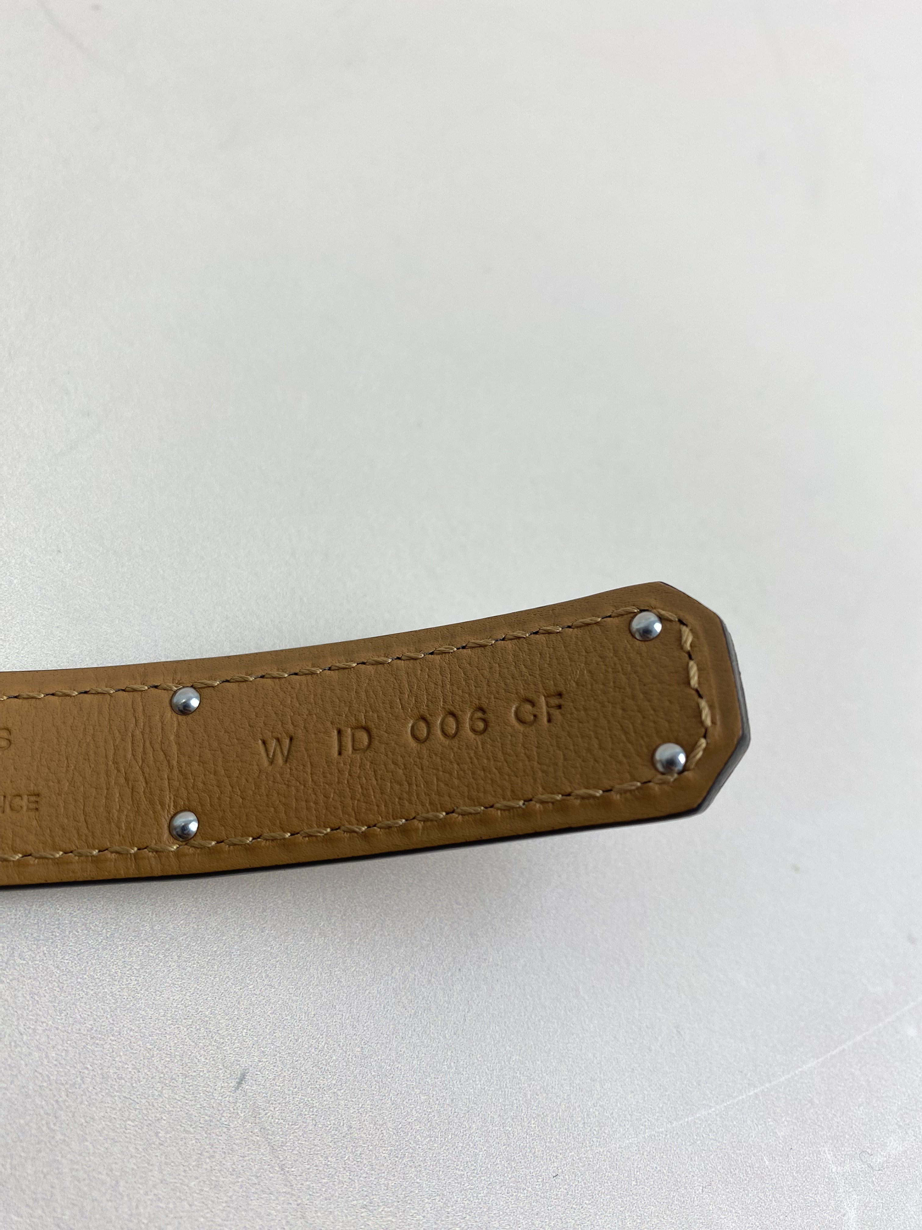 Hermes Vert Peppermint Kelly Belt