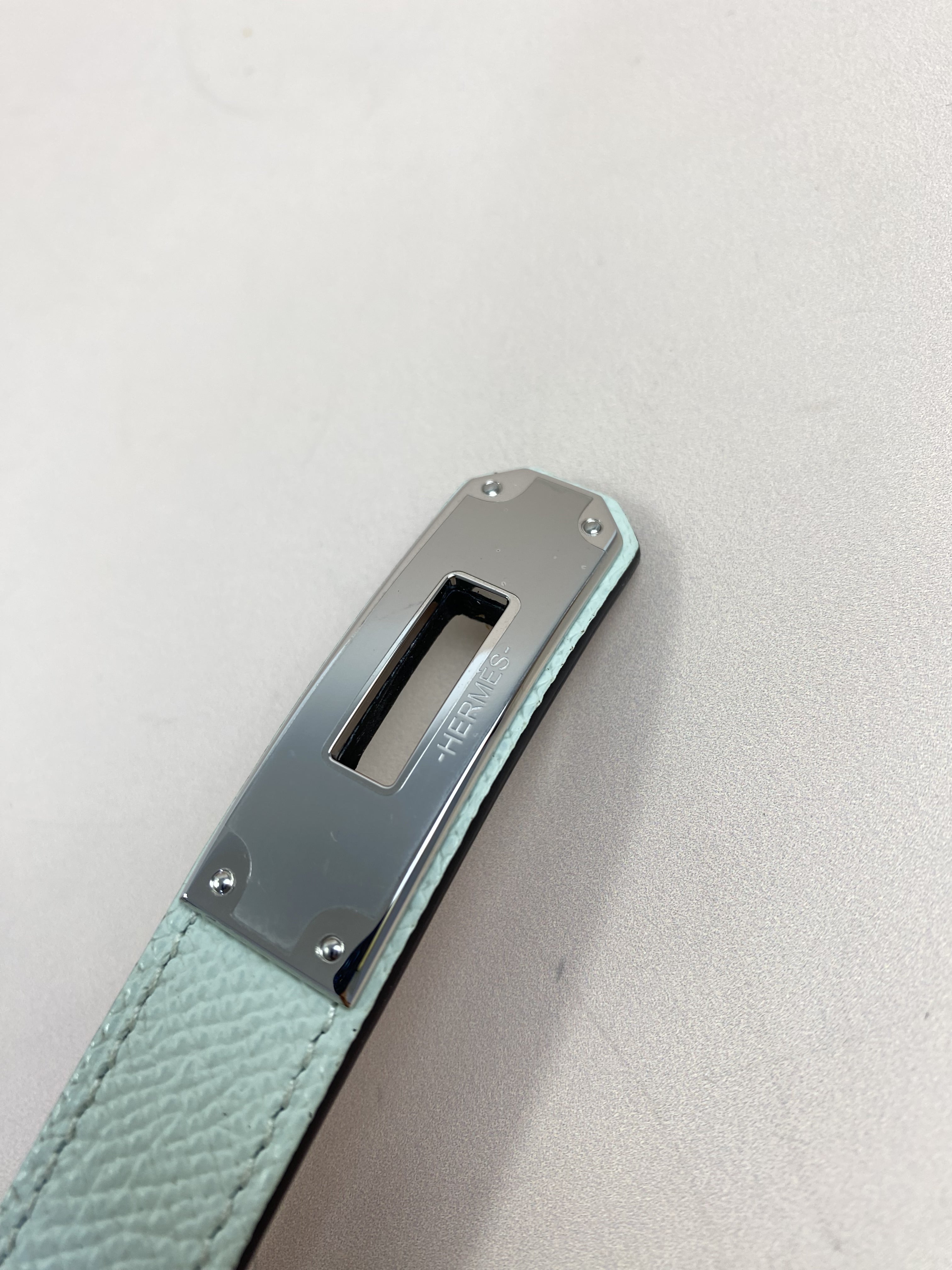 Hermes Vert Peppermint Kelly Belt