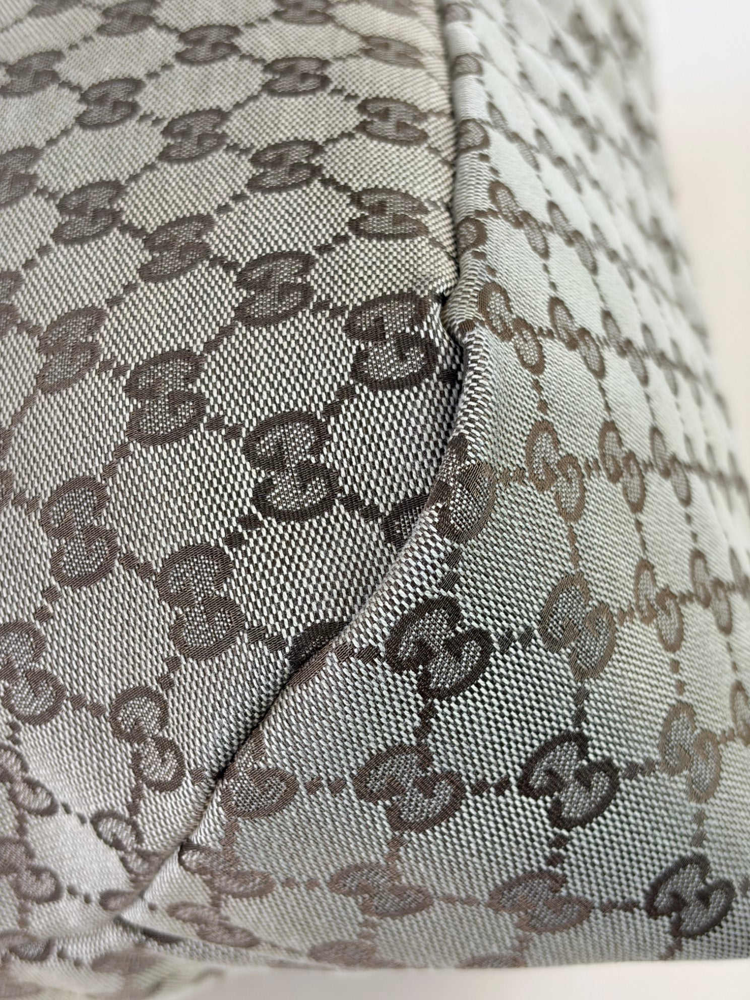 Gucci Ebony GG Monogram Large Horsebit Chain Hobo Bag