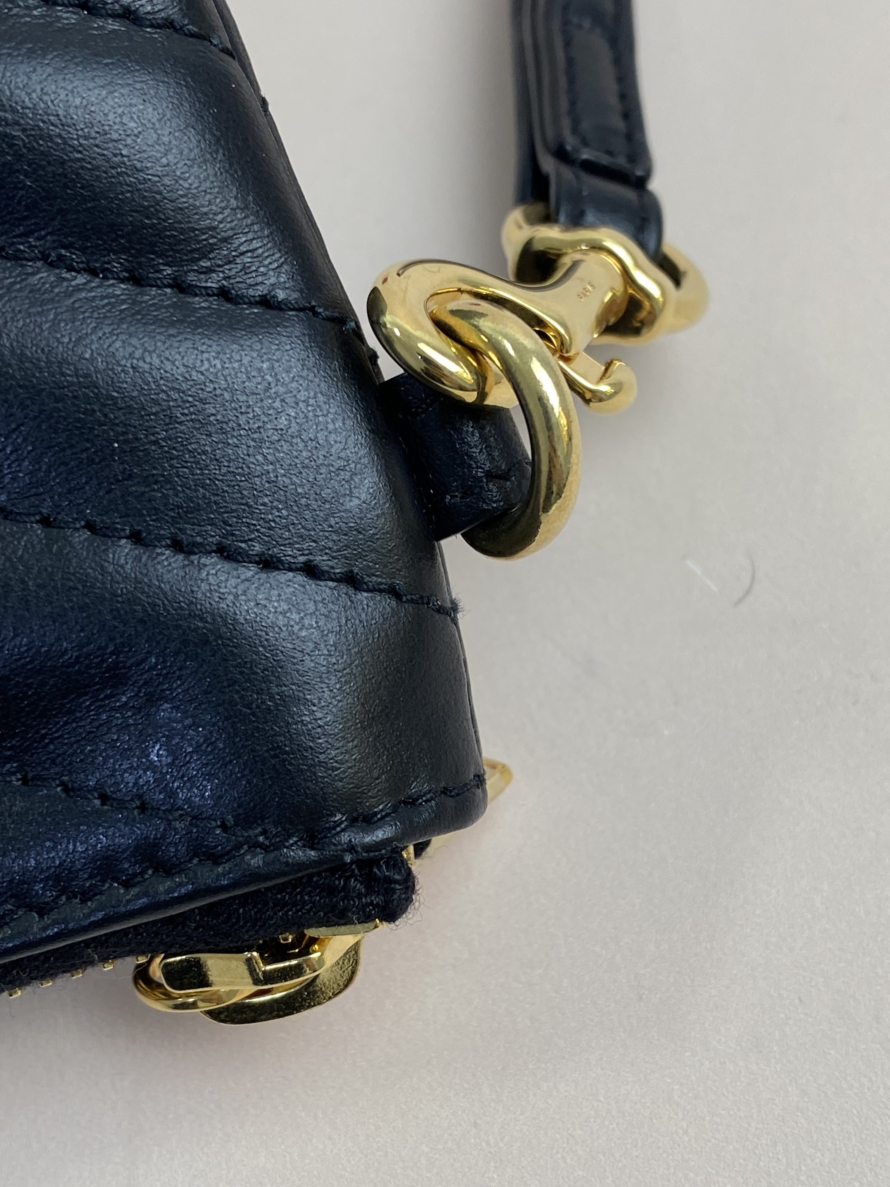YSL Black Cassandra Classic Clutch