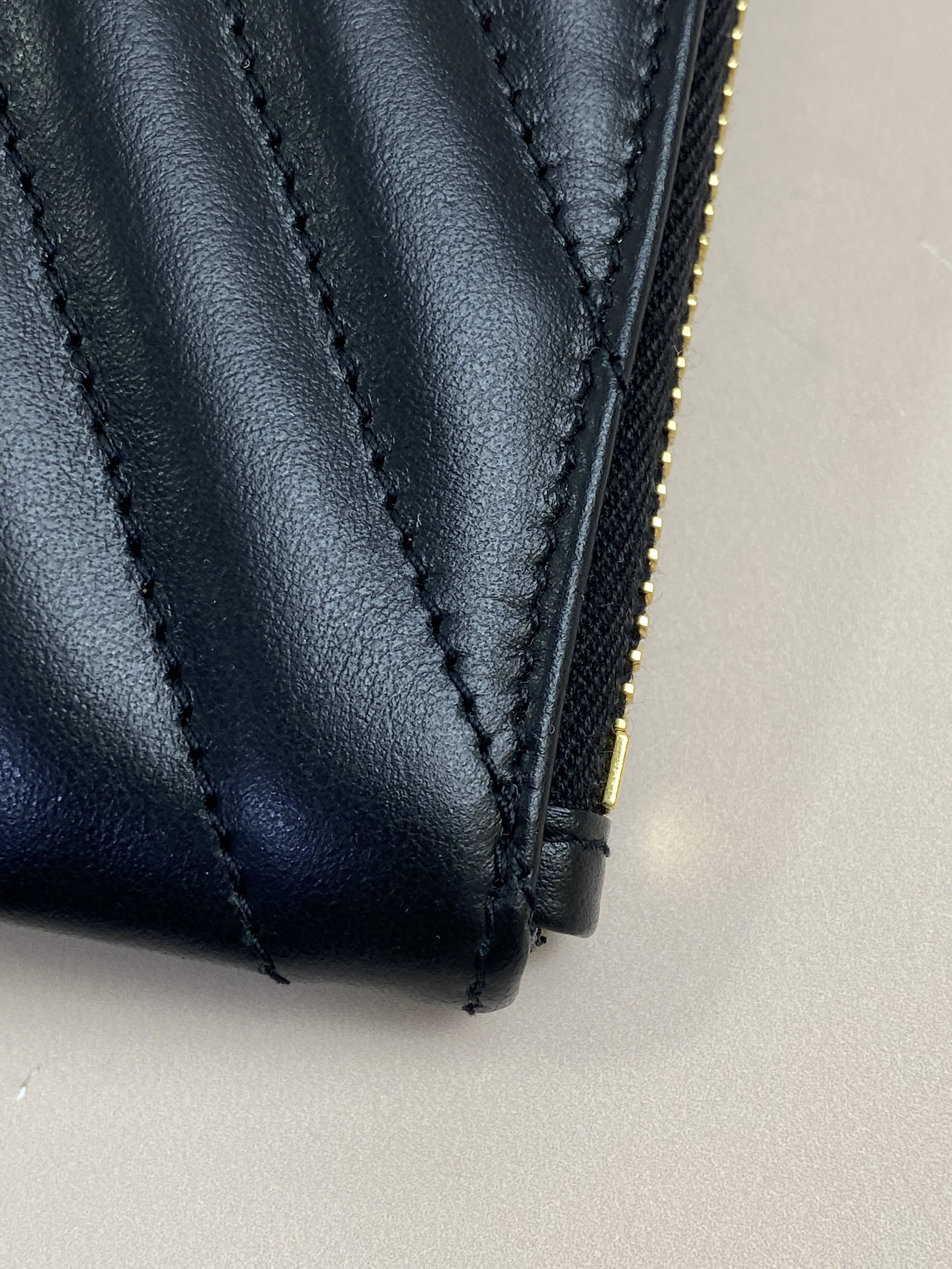 YSL Black Cassandra Classic Clutch
