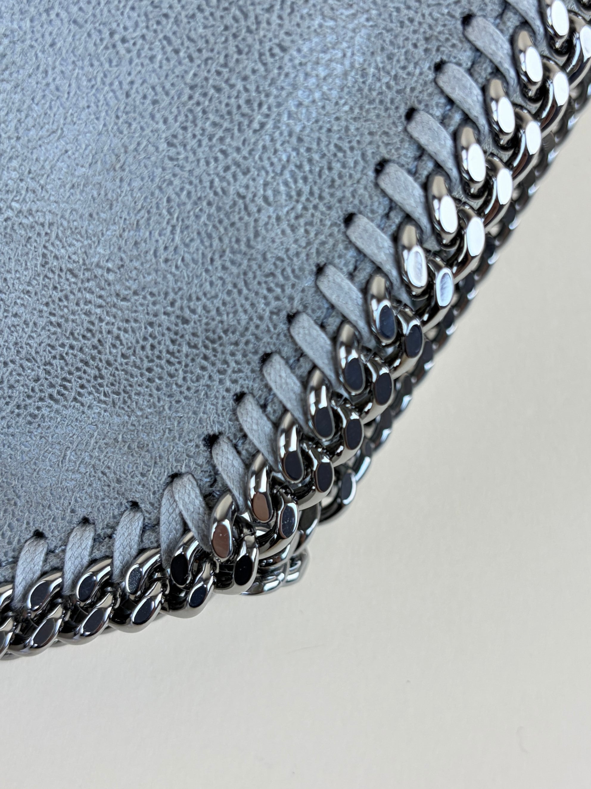 Stella Mccartney Grey Falabella Tiny Crossbody Bag