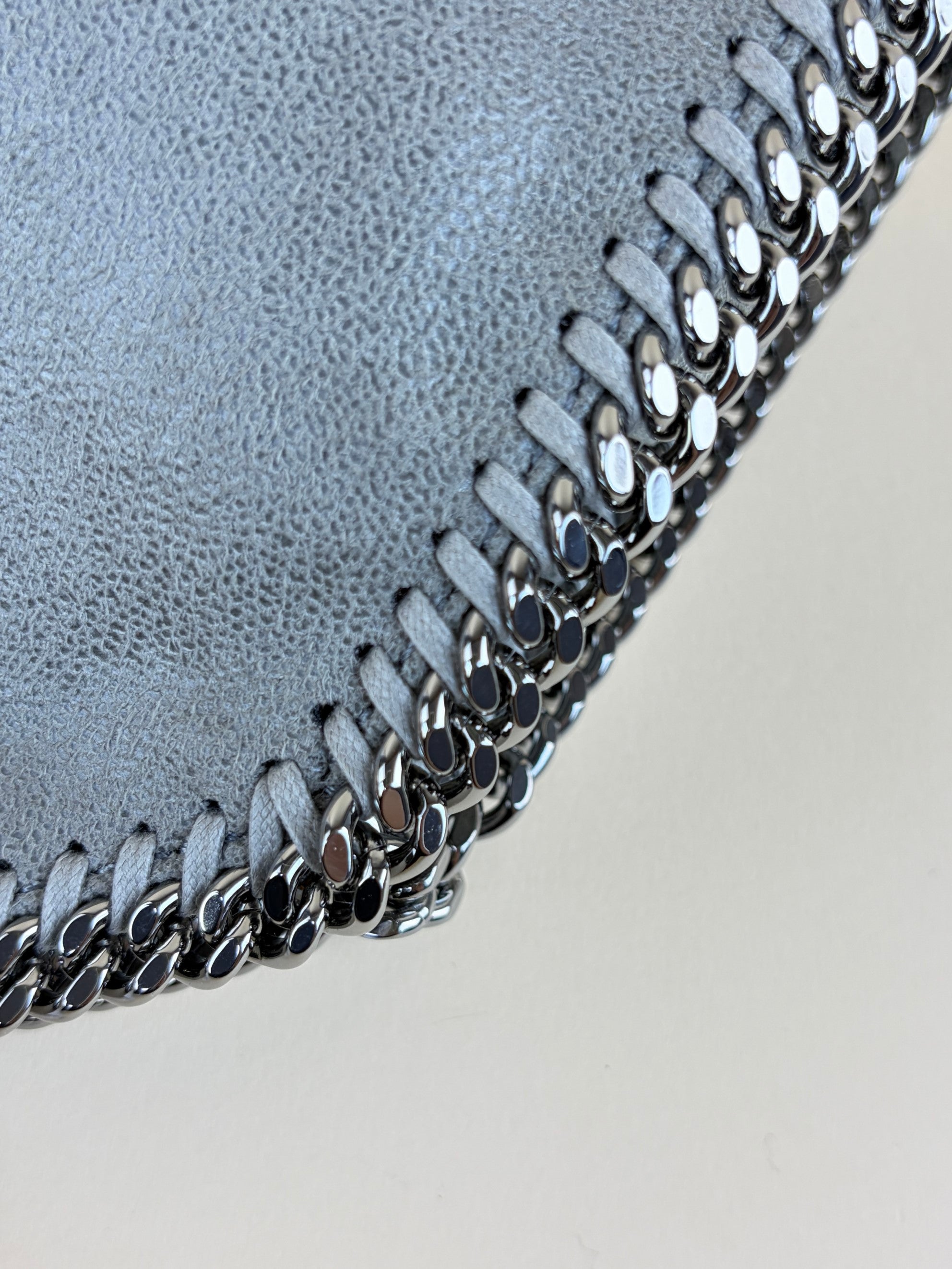 Stella Mccartney Grey Falabella Tiny Crossbody Bag
