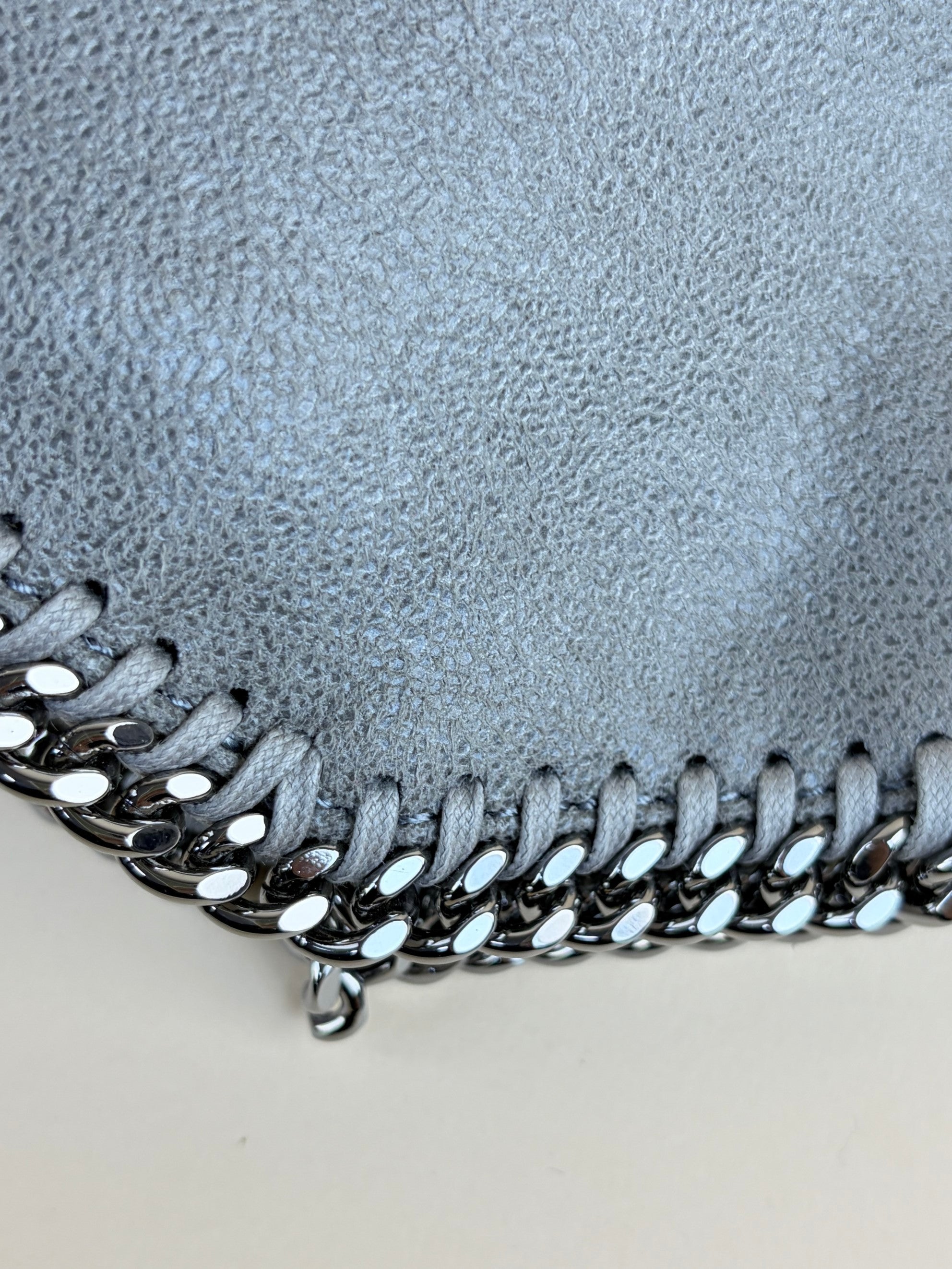 Stella Mccartney Grey Falabella Tiny Crossbody Bag