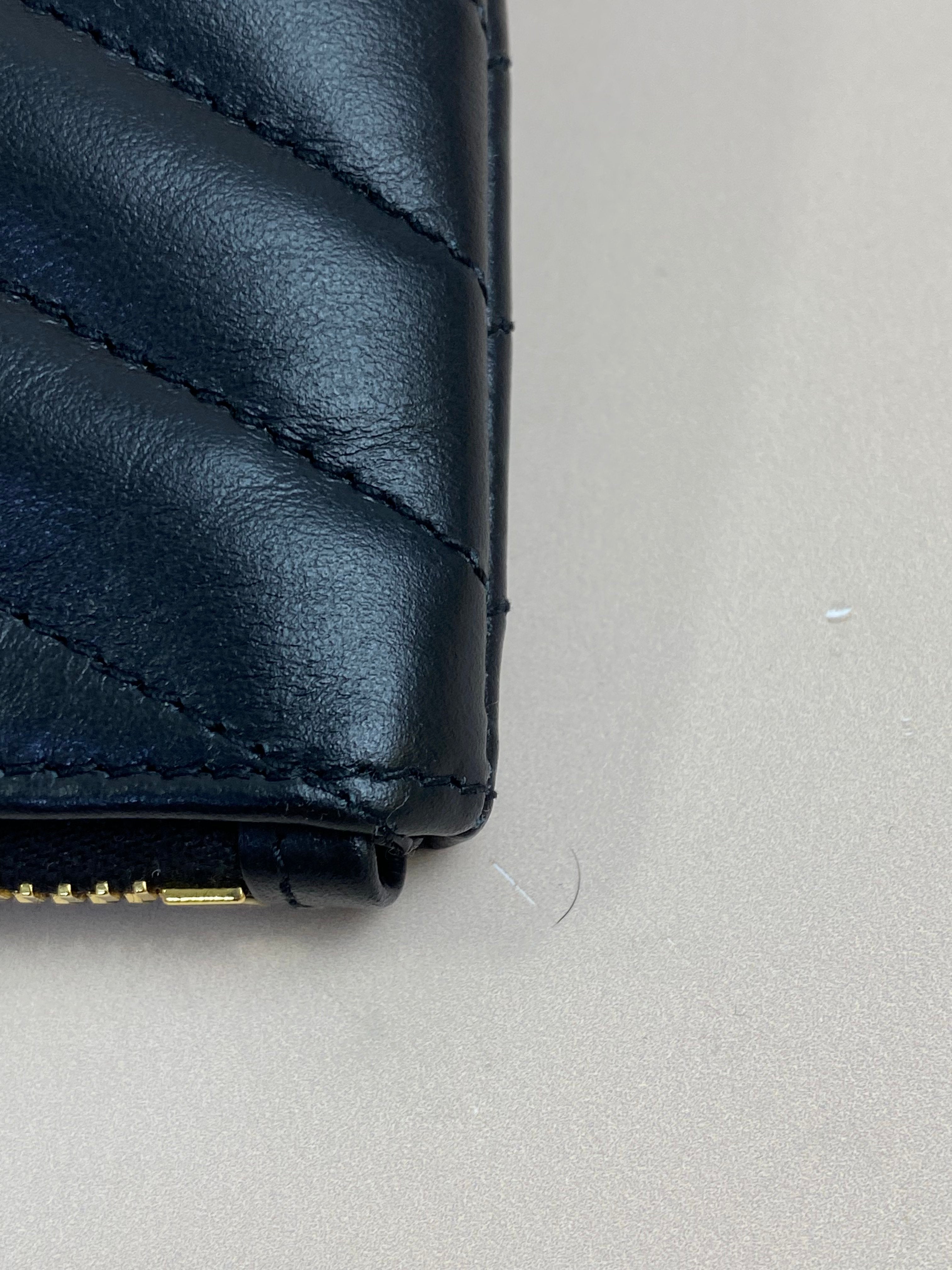 YSL Black Cassandra Classic Clutch