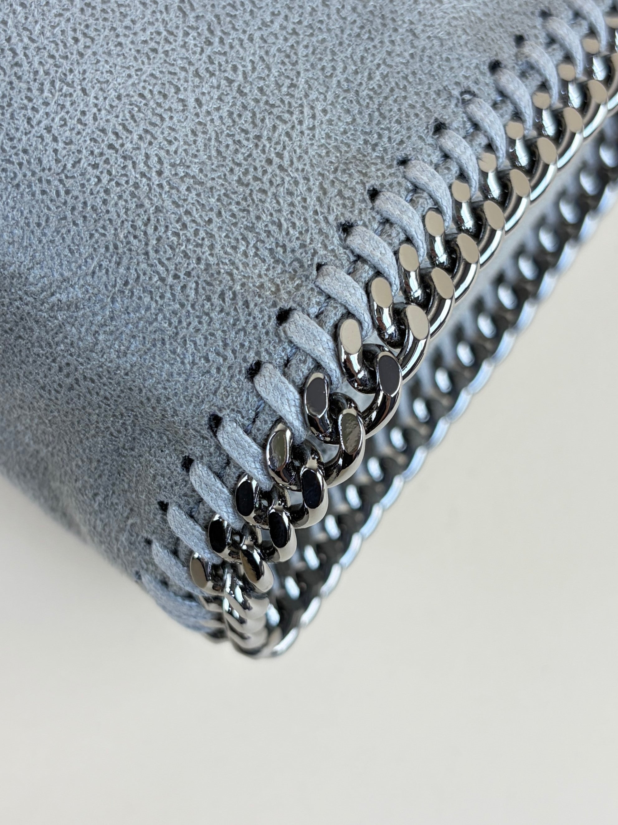 Stella Mccartney Grey Falabella Tiny Crossbody Bag