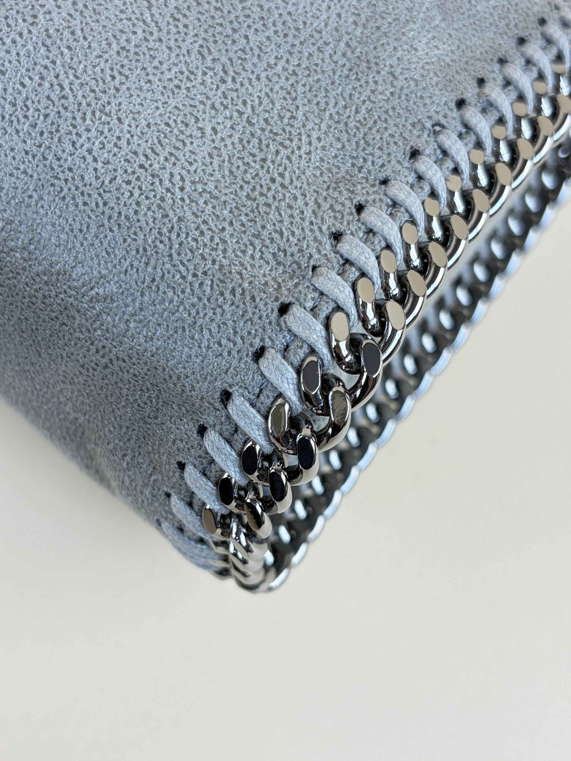 Stella Mccartney Grey Falabella Tiny Crossbody Bag