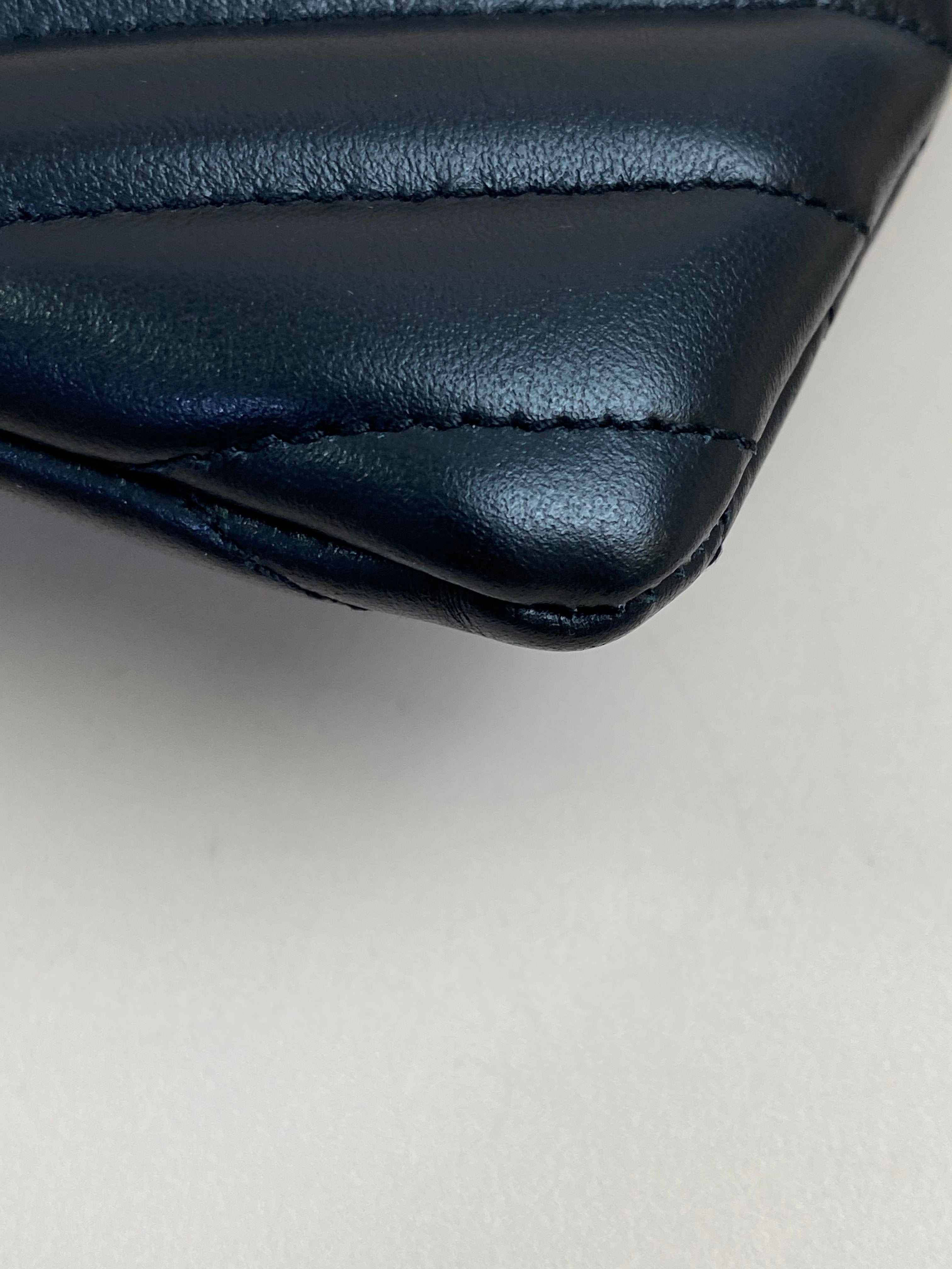 YSL Black Cassandra Classic Clutch