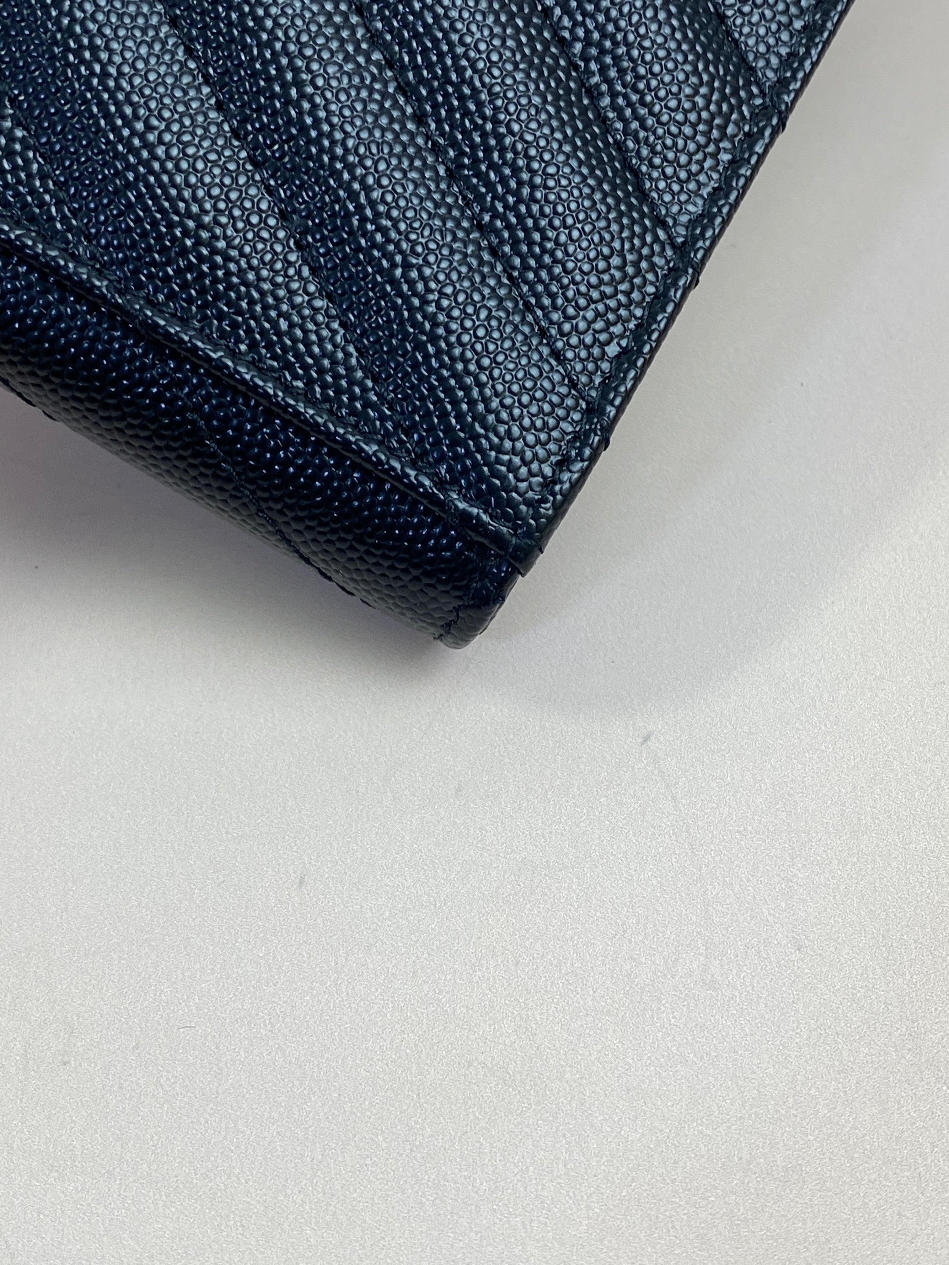 YSL Black Cassandra Flap Pouch