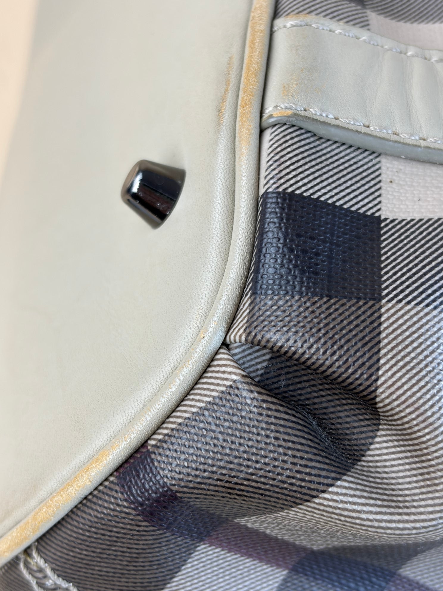 Burberry Smoked Check Coated Canvas Small Northfield Bag-shoulder bag& top handle-Burberry-The Closet Egypt