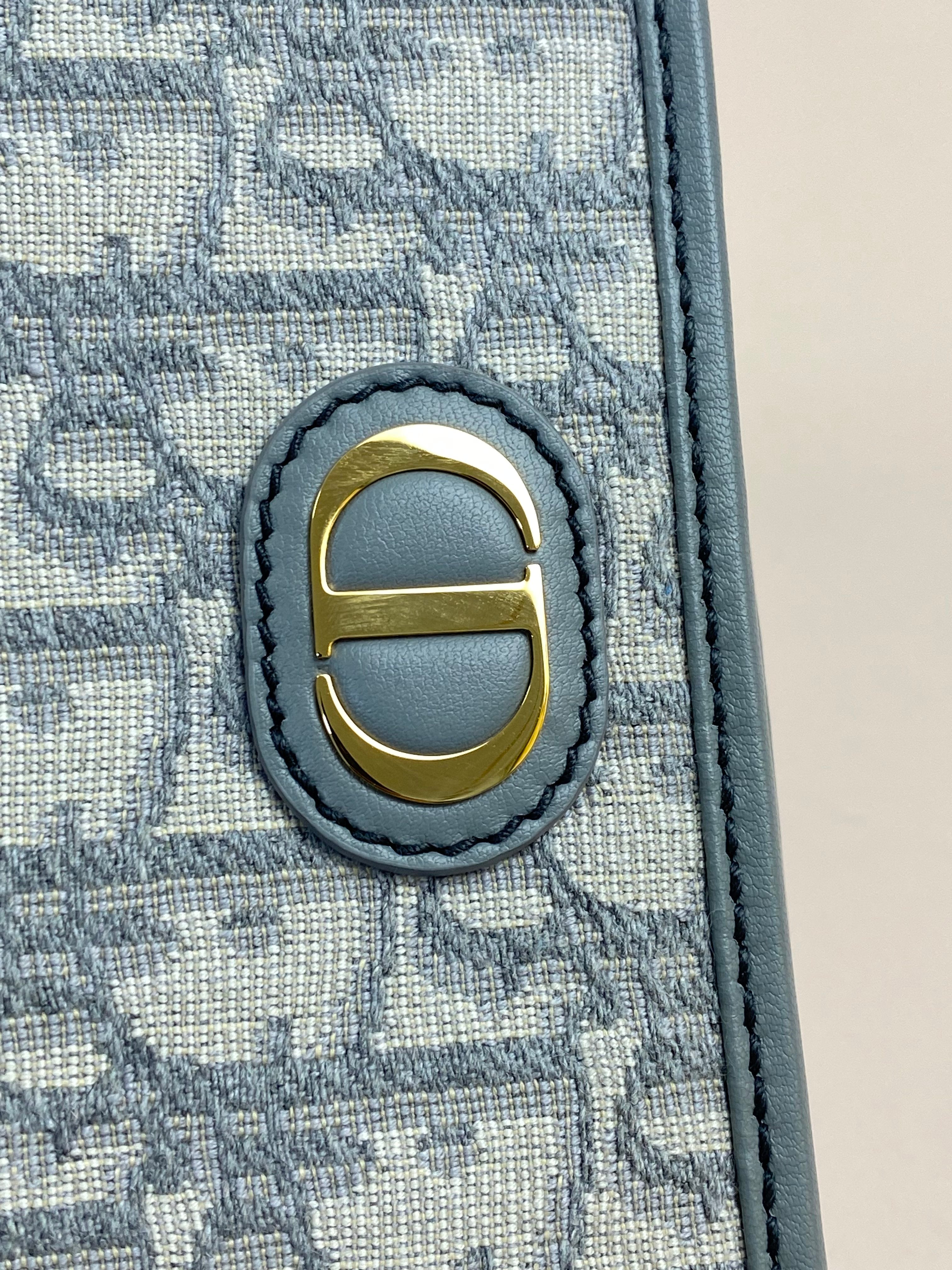 Christian Dior Grey Montaigne Pouch-Pouch-Christian Dior-The Closet Egypt