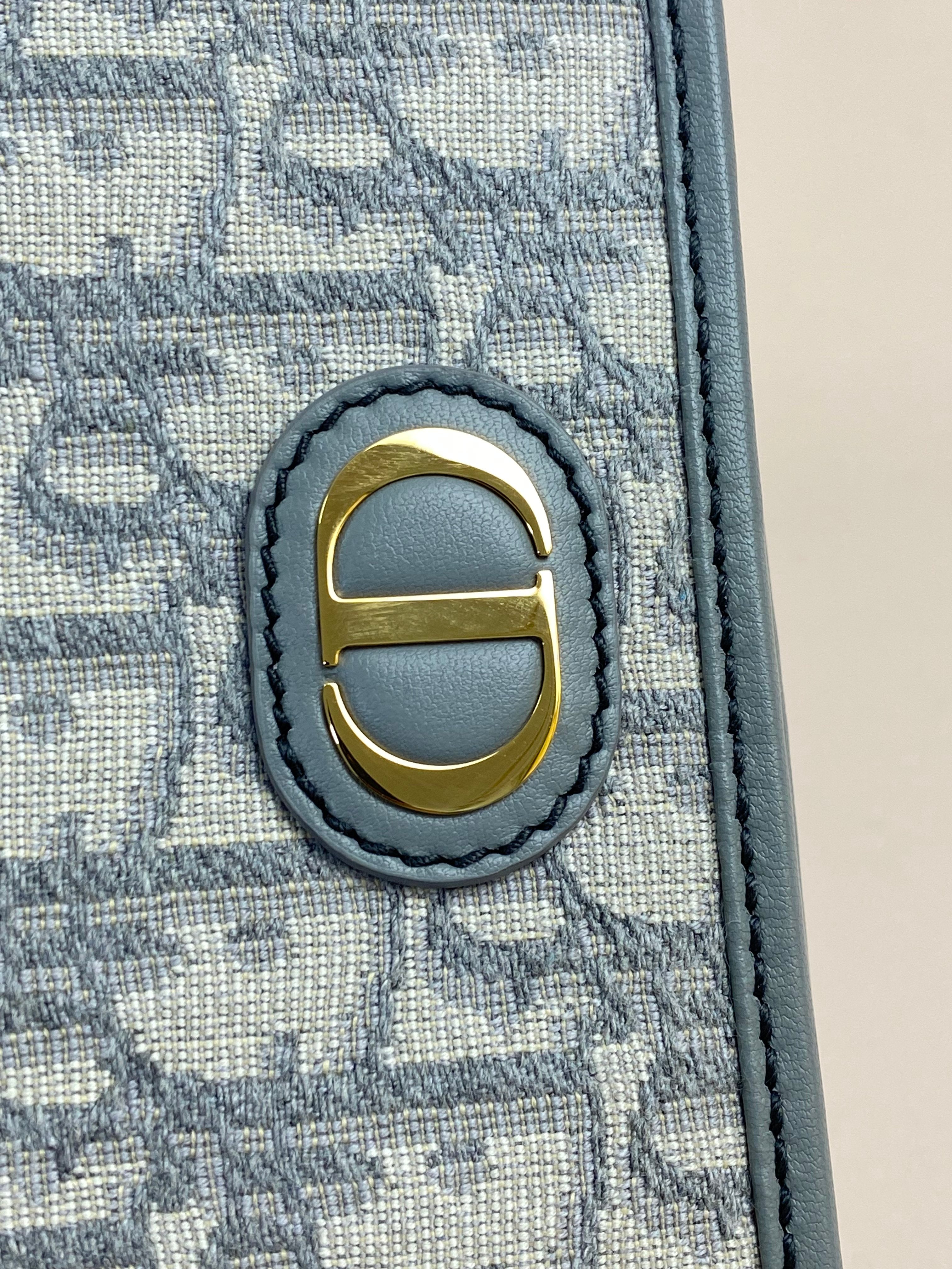 Christian Dior Grey Montaigne Pouch-Pouch-Christian Dior-The Closet Egypt