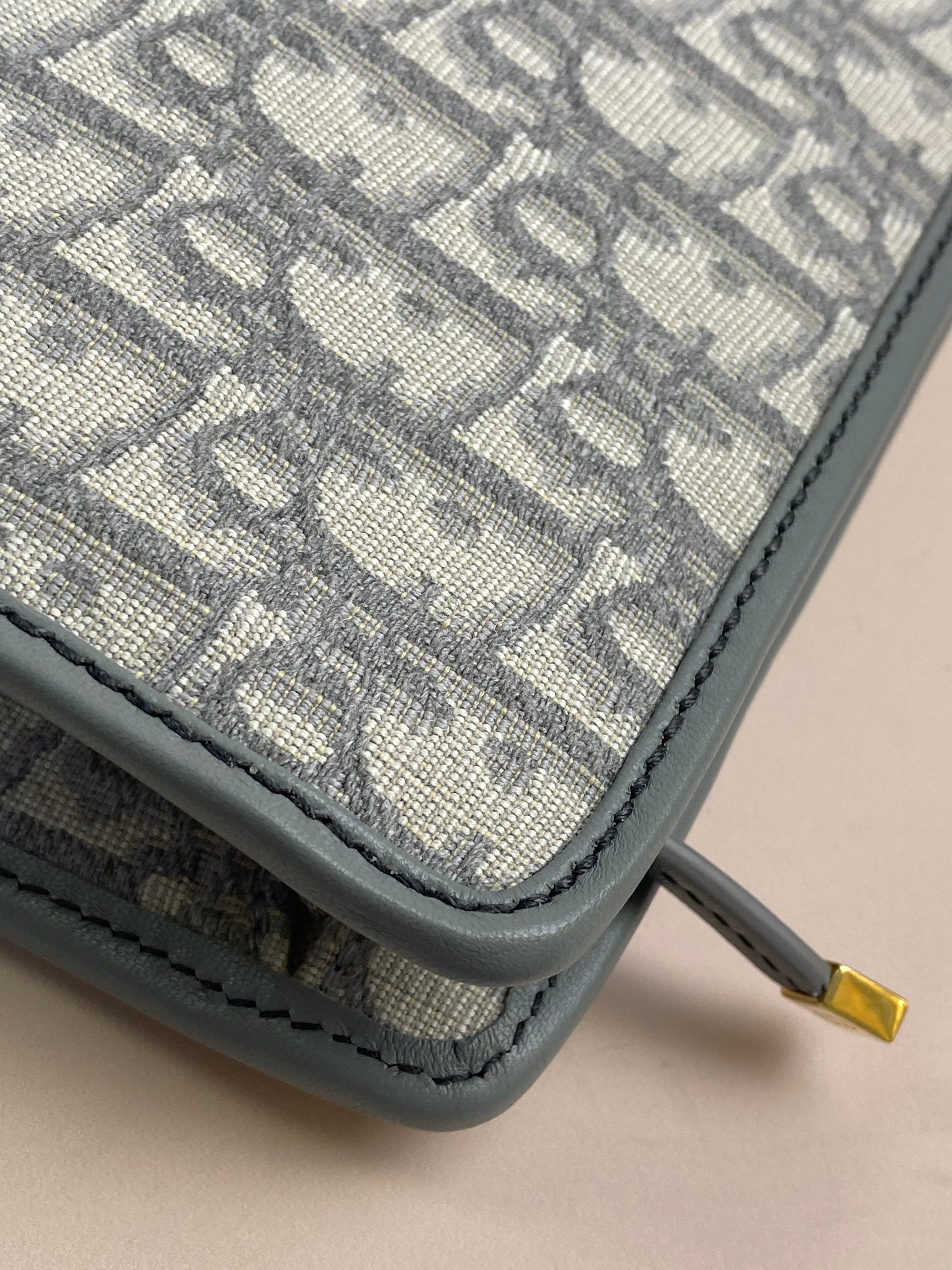 Christian Dior Grey Montaigne Pouch-Pouch-Christian Dior-The Closet Egypt