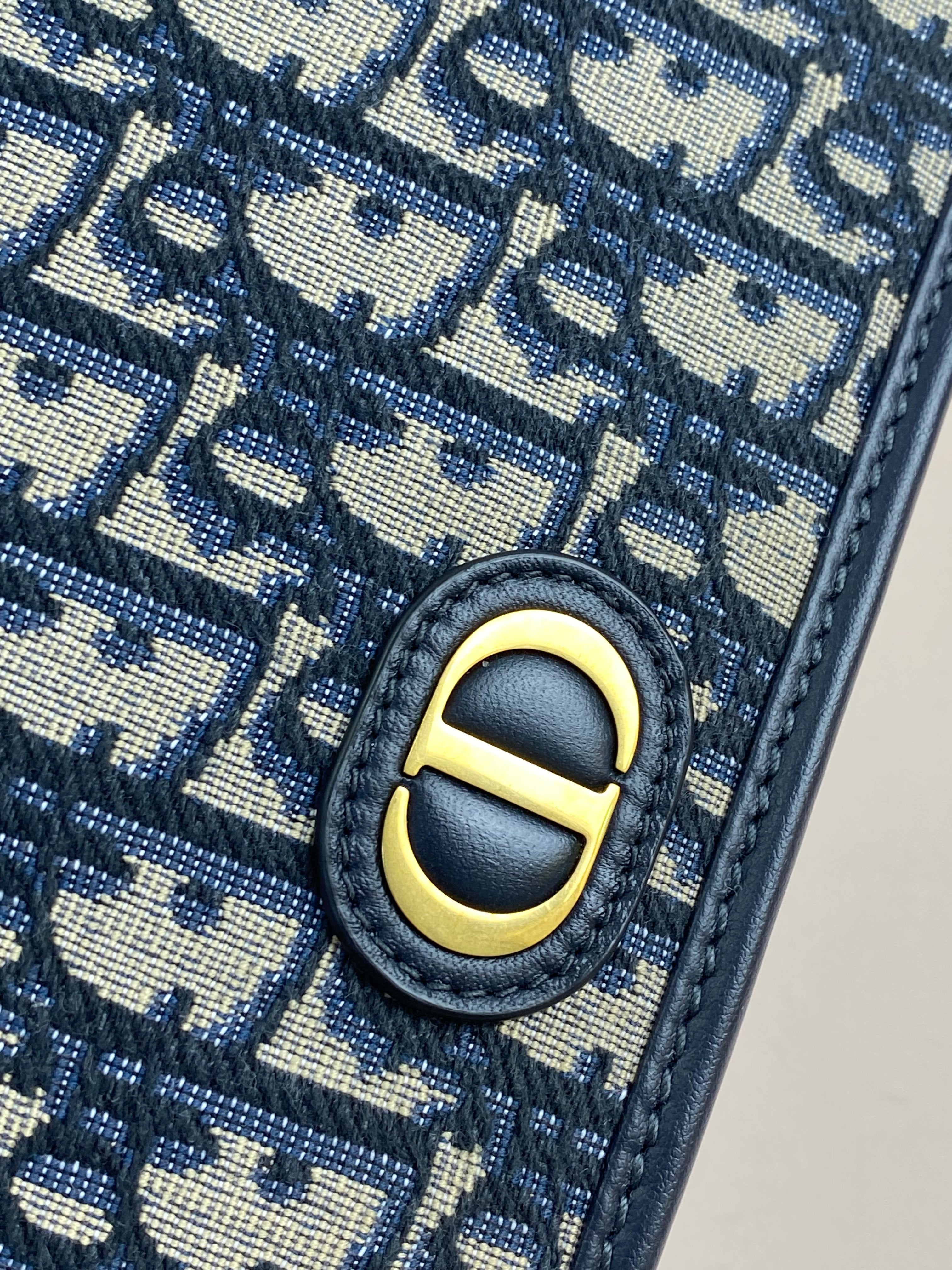 Christian Dior Blue Montaigne Pouch