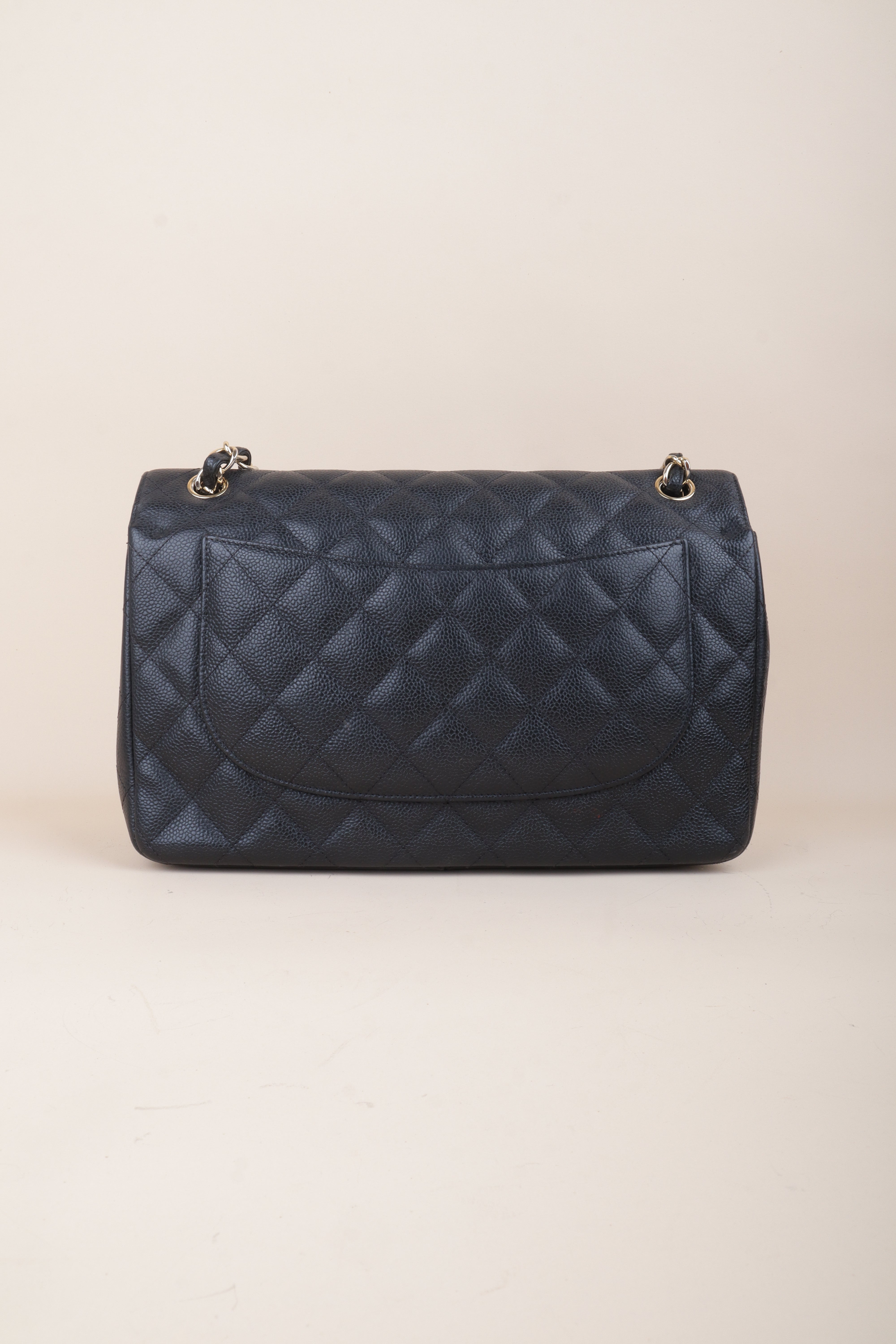Chanel Black Classic Jumbo Double Flap Bag