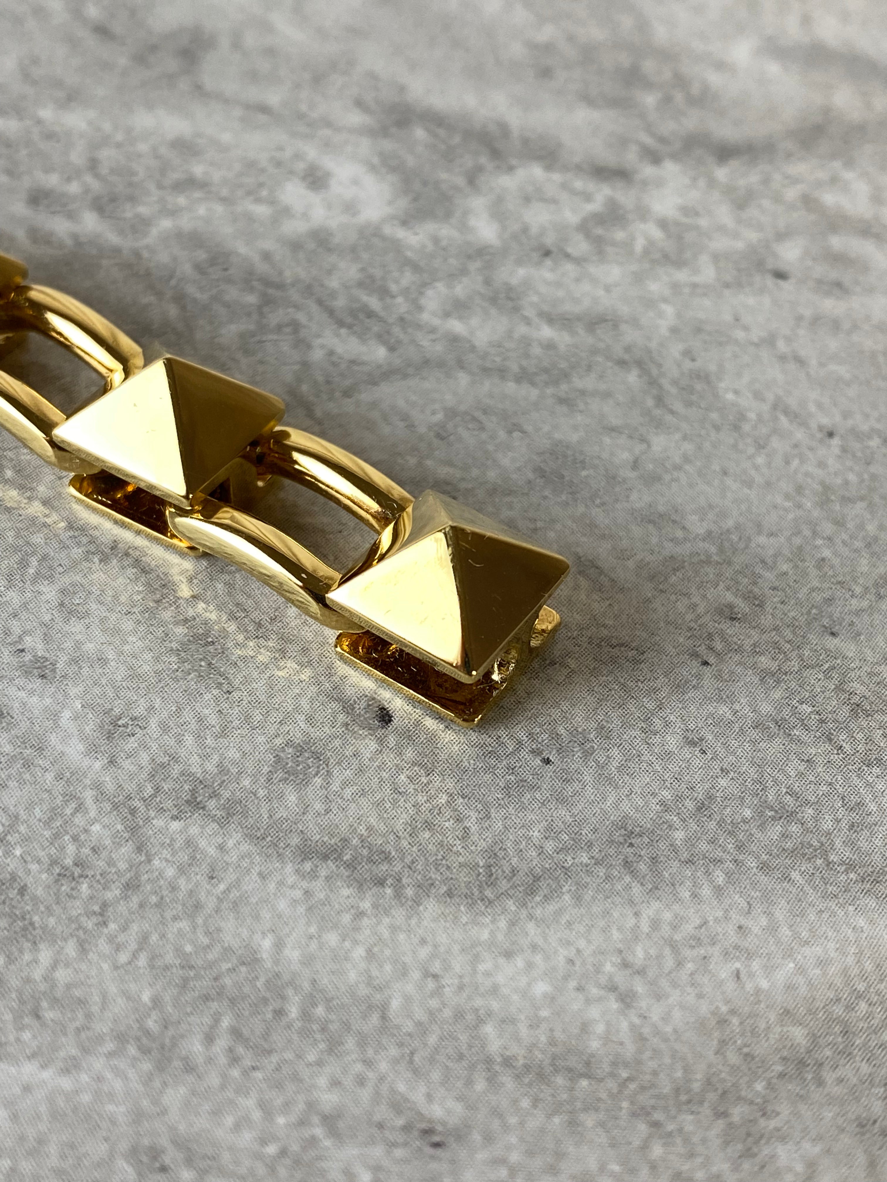 Valentino Gold Studded Bracelet-Bracelet-Valentino-The Closet Egypt