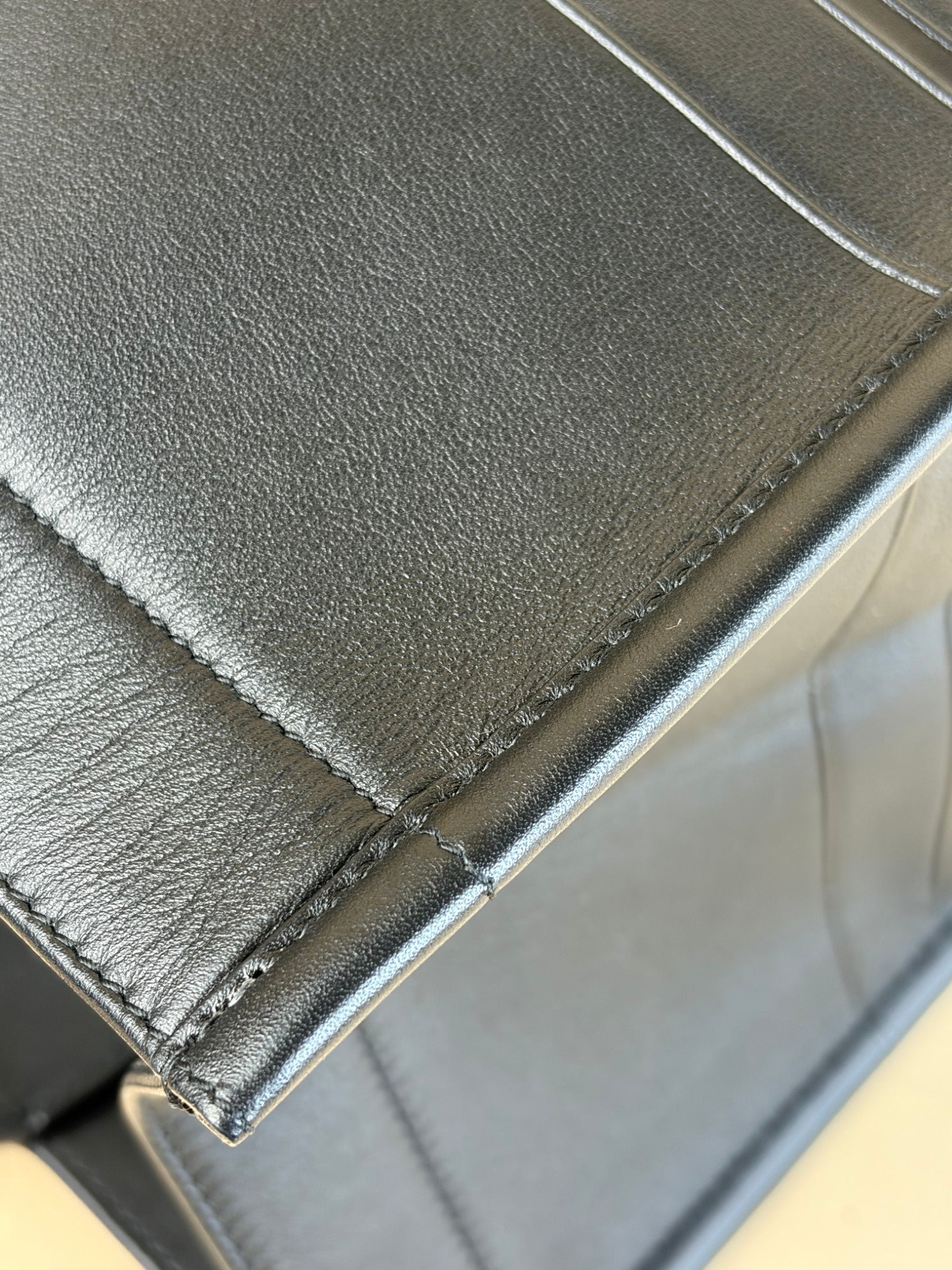 Christian Dior meduim book tote black leather-top handle-Christian Dior-The Closet Egypt