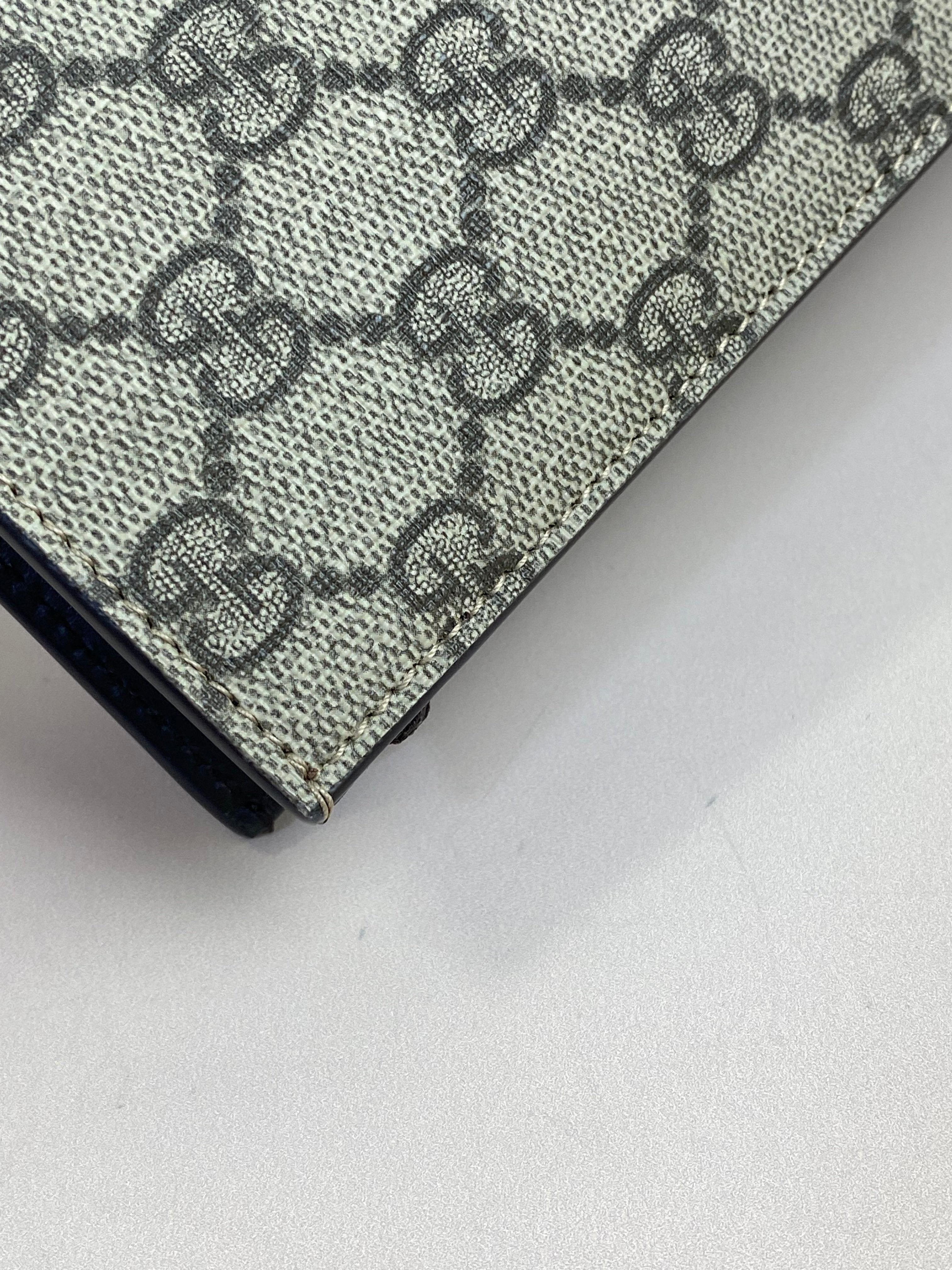 Gucci Ebony Monogram Selleria Web New Cosmetics Pouch