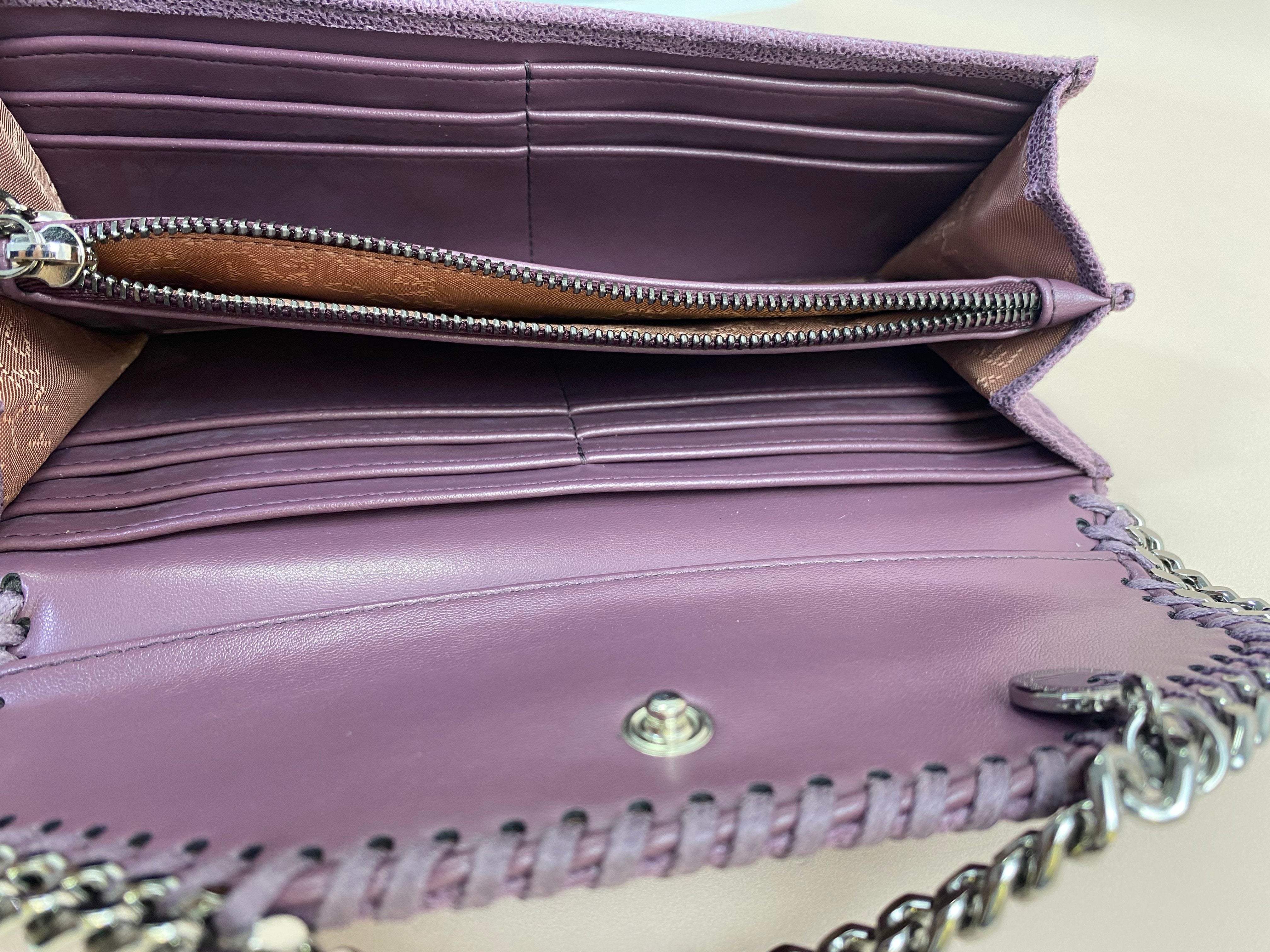 Stella Mccartney Mauve Falabella Long Wallet