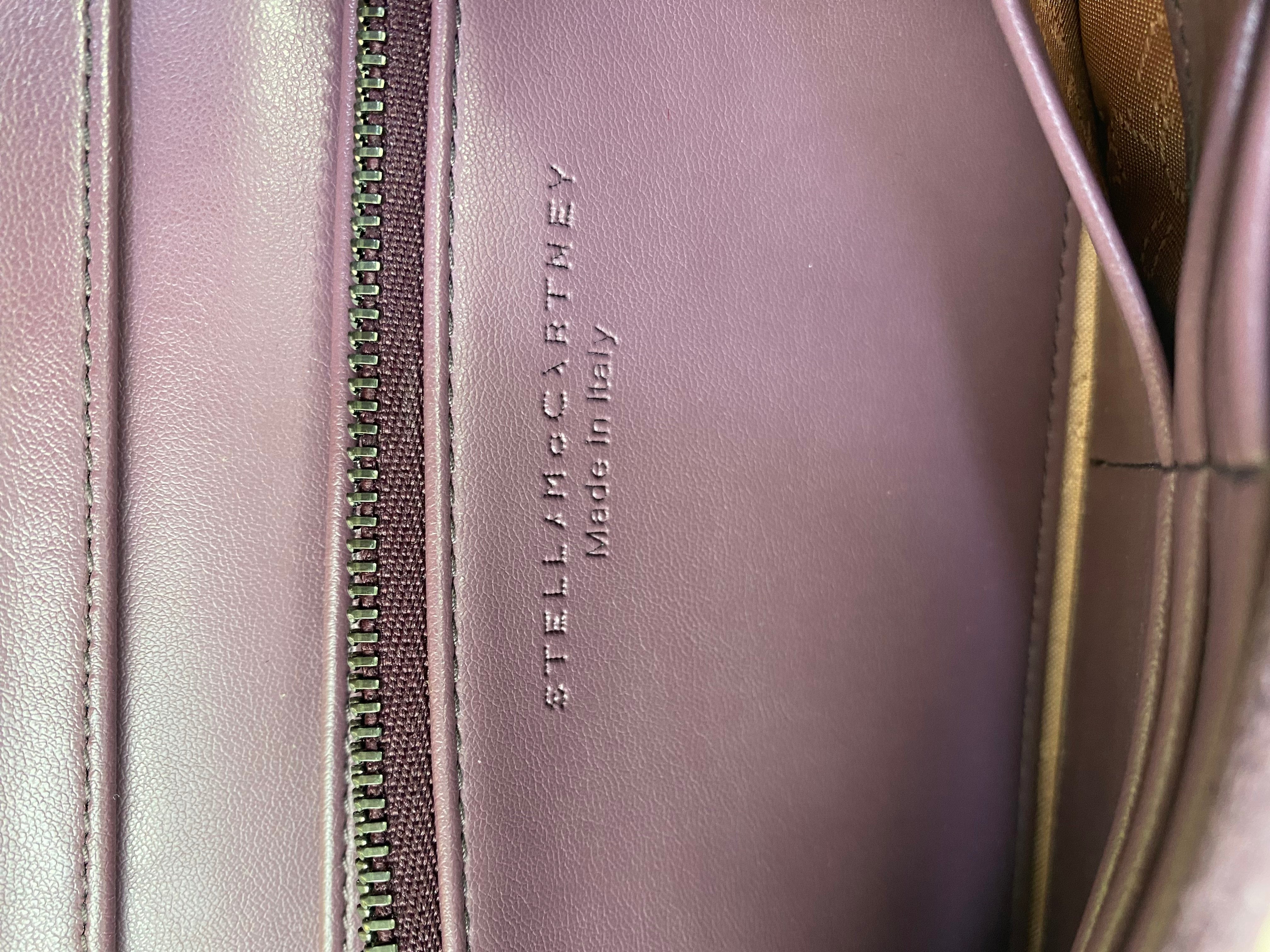 Stella Mccartney Mauve Falabella Long Wallet