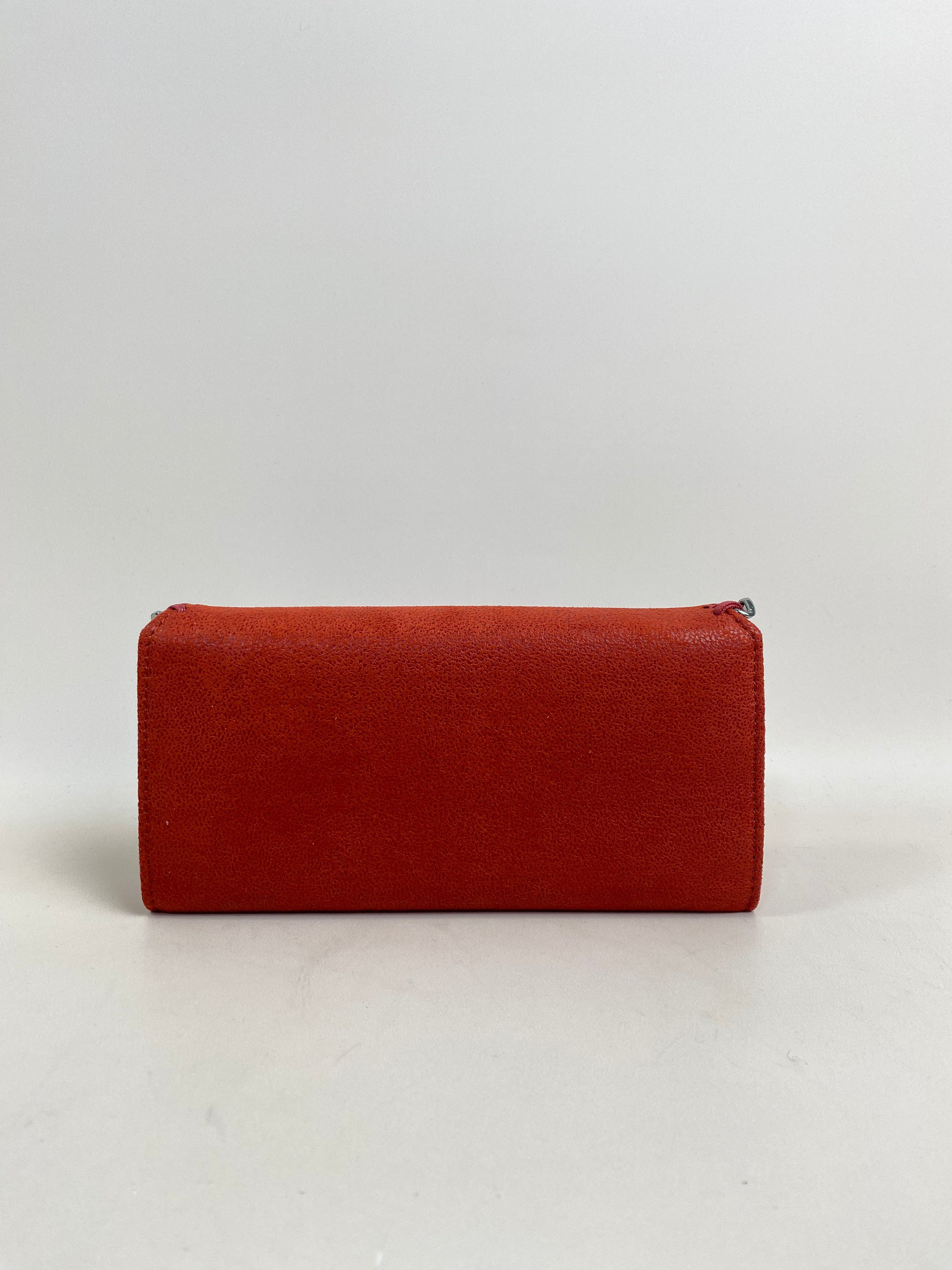 Stella Mccartney Red Falabella Long Wallet