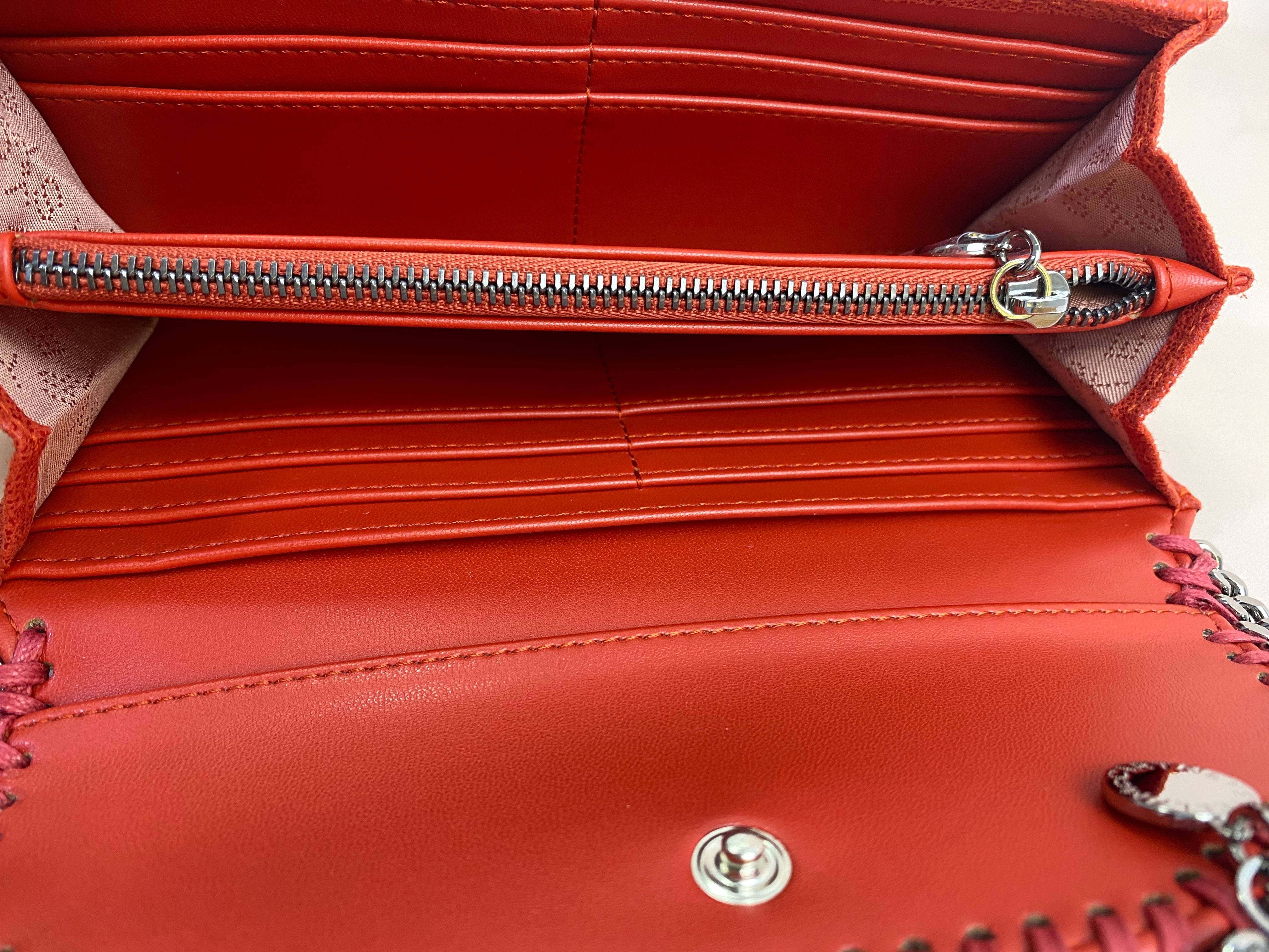 Stella Mccartney Red Falabella Long Wallet