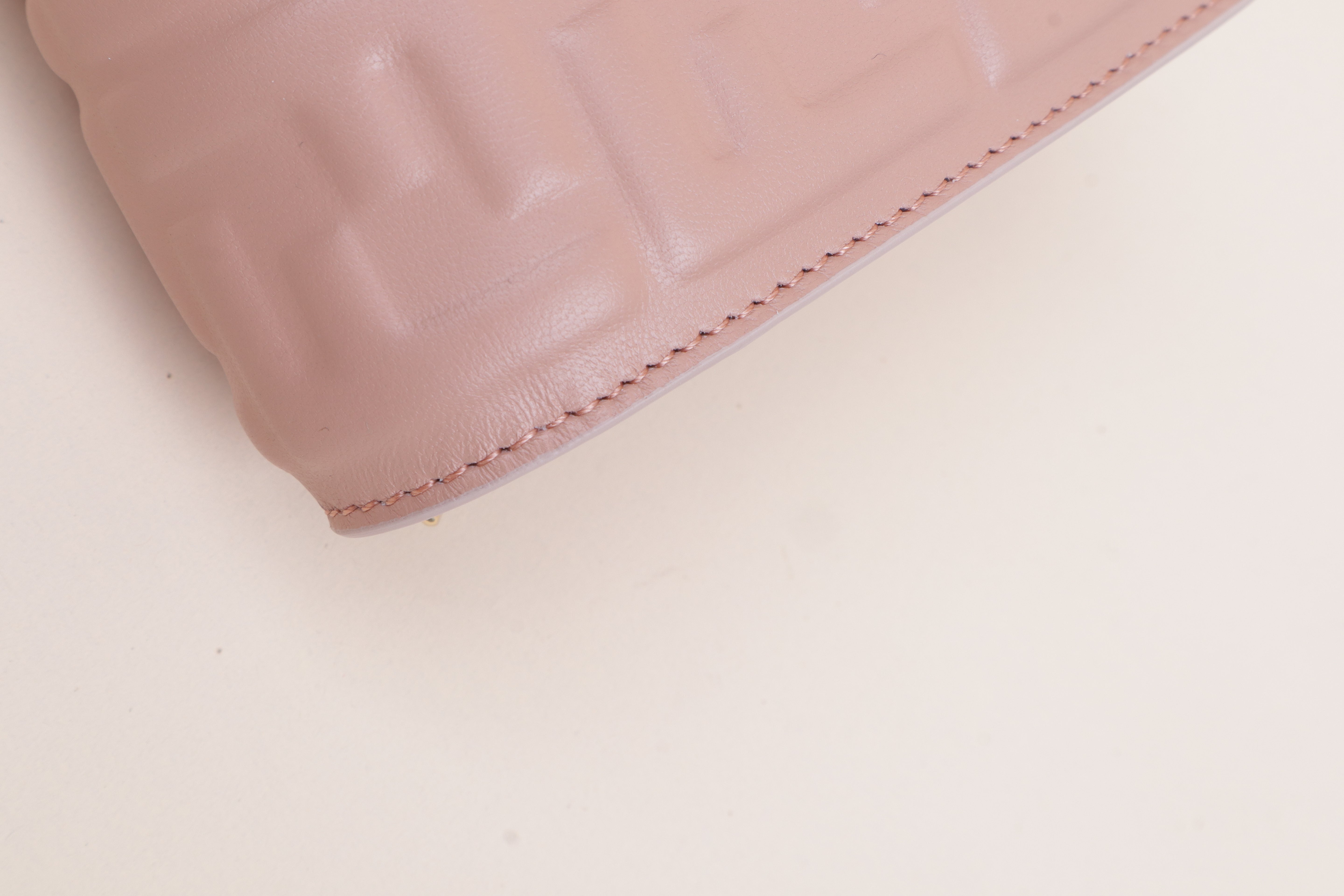 Fendi Pink Baguette Wallet on Chain