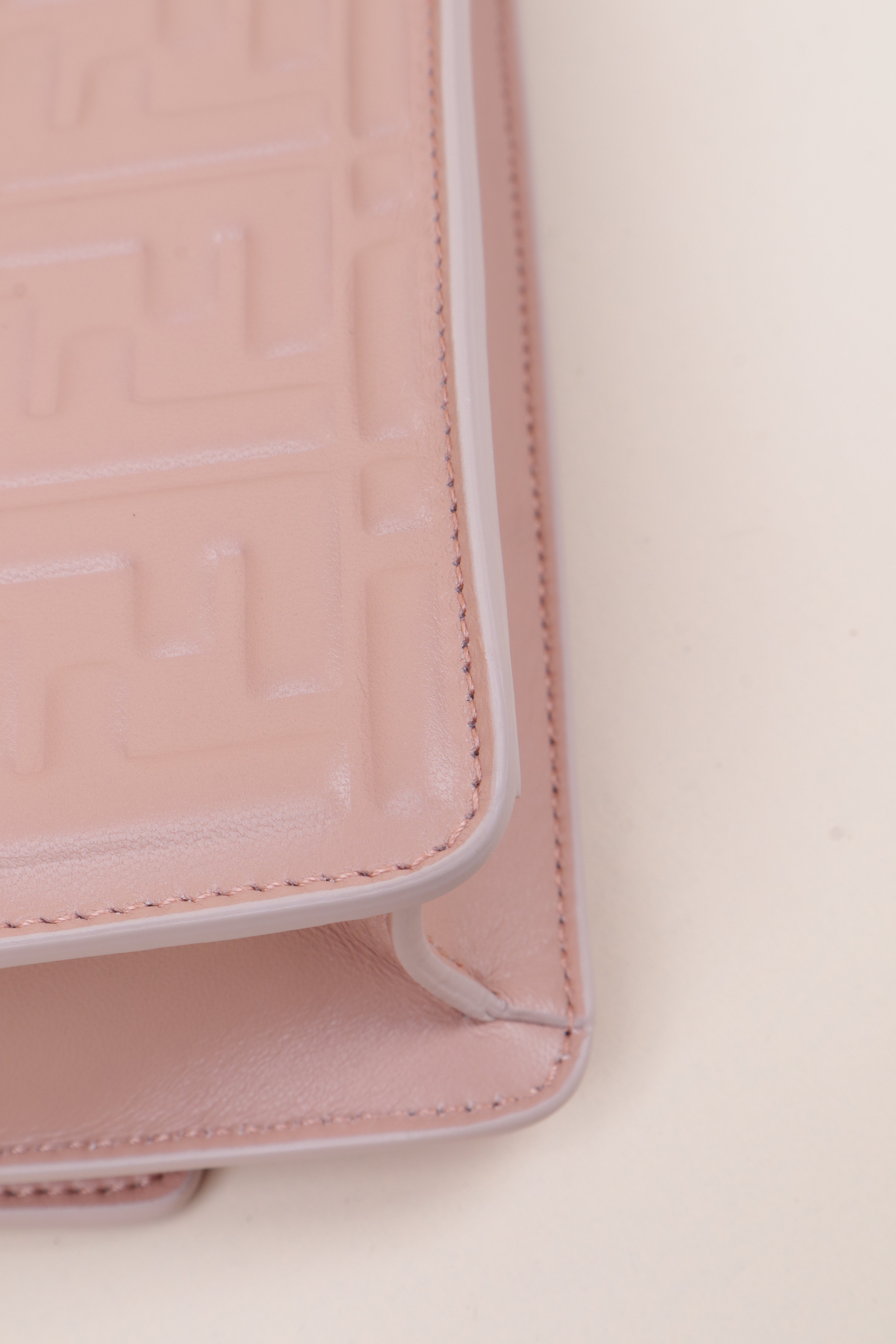 Fendi Pink Baguette Wallet on Chain