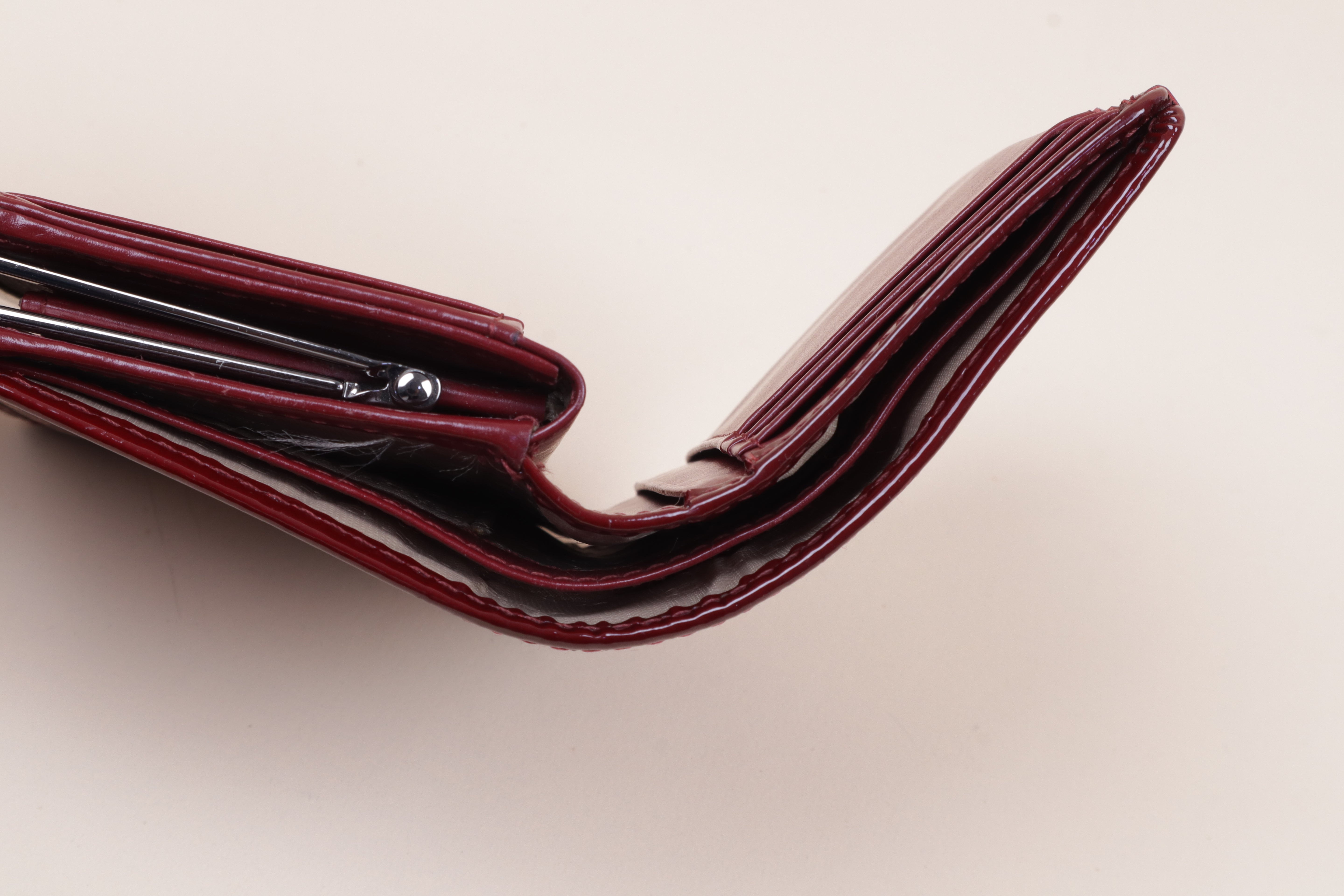 Burberry Berry Red Nova Check Heart Compact Wallet