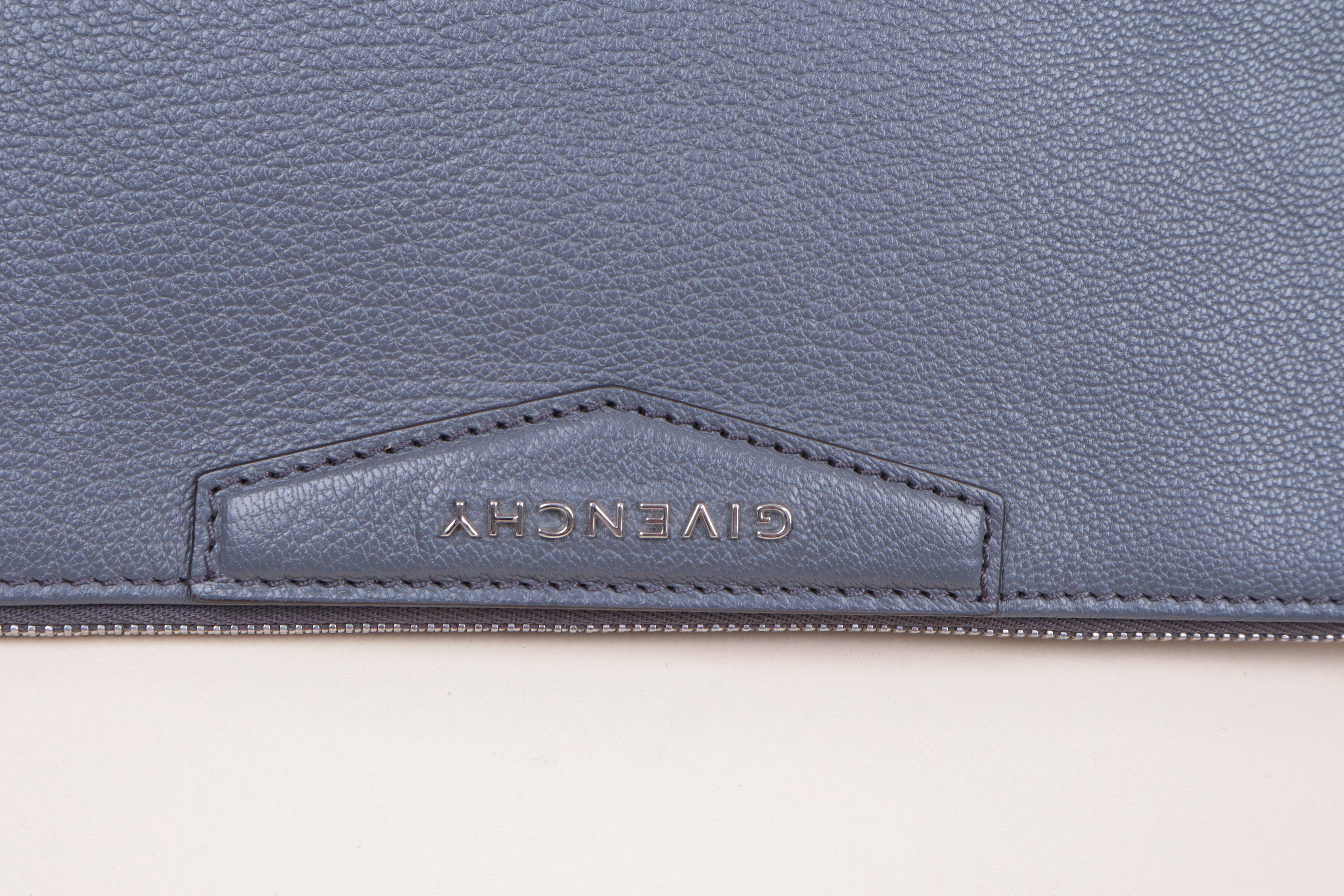 Givenchy Grey Antigona Medium Zip Pouch