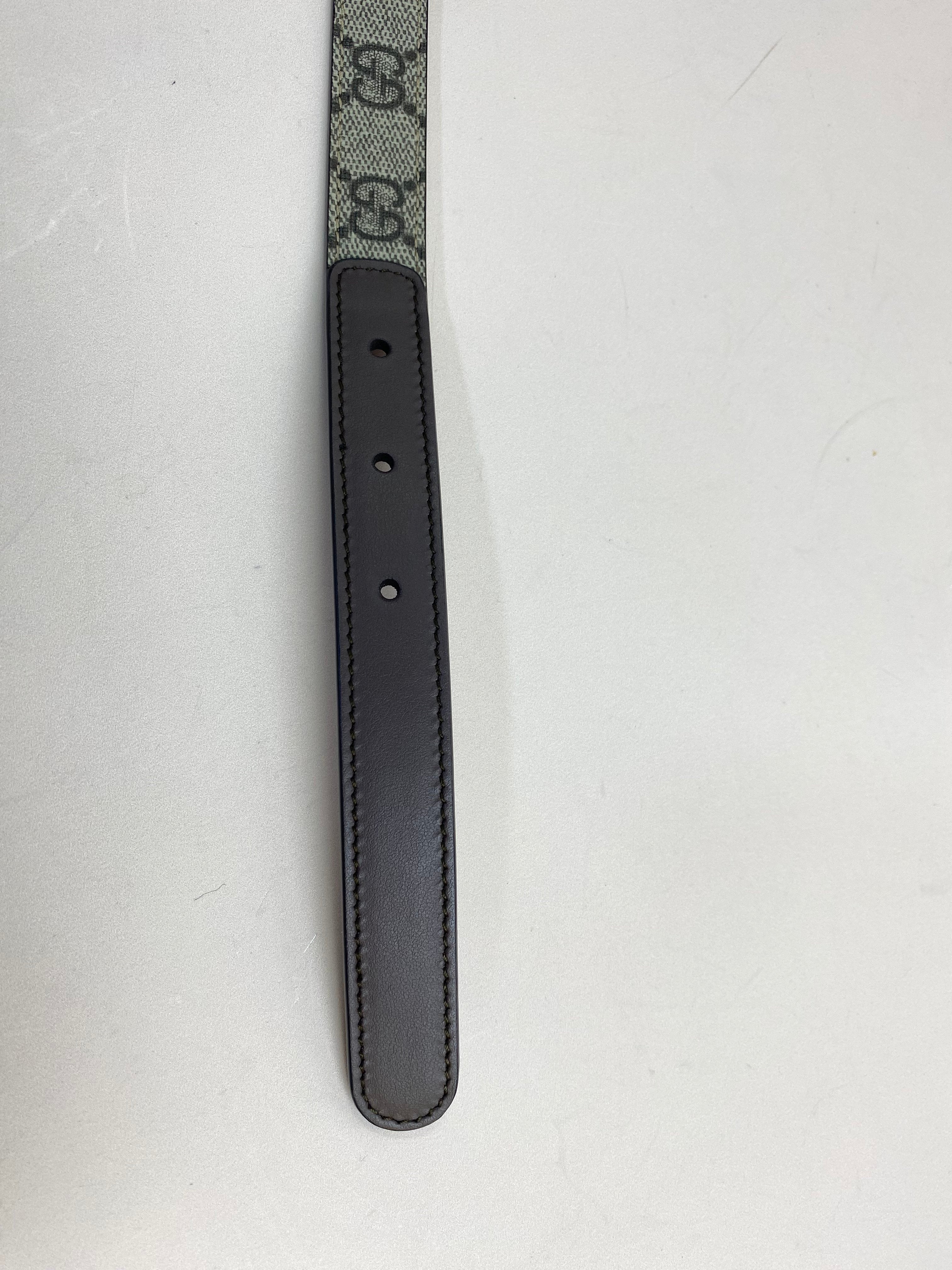 Gucci Bicolor GG Marmont Belt 42