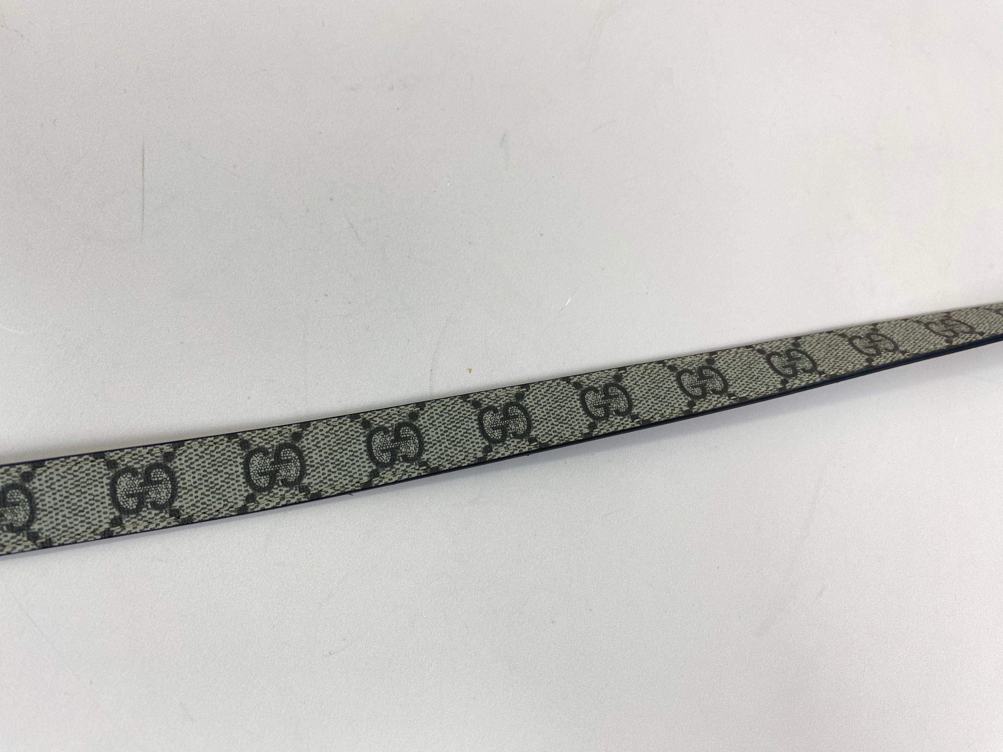 Gucci Bicolor GG Marmont Belt 42