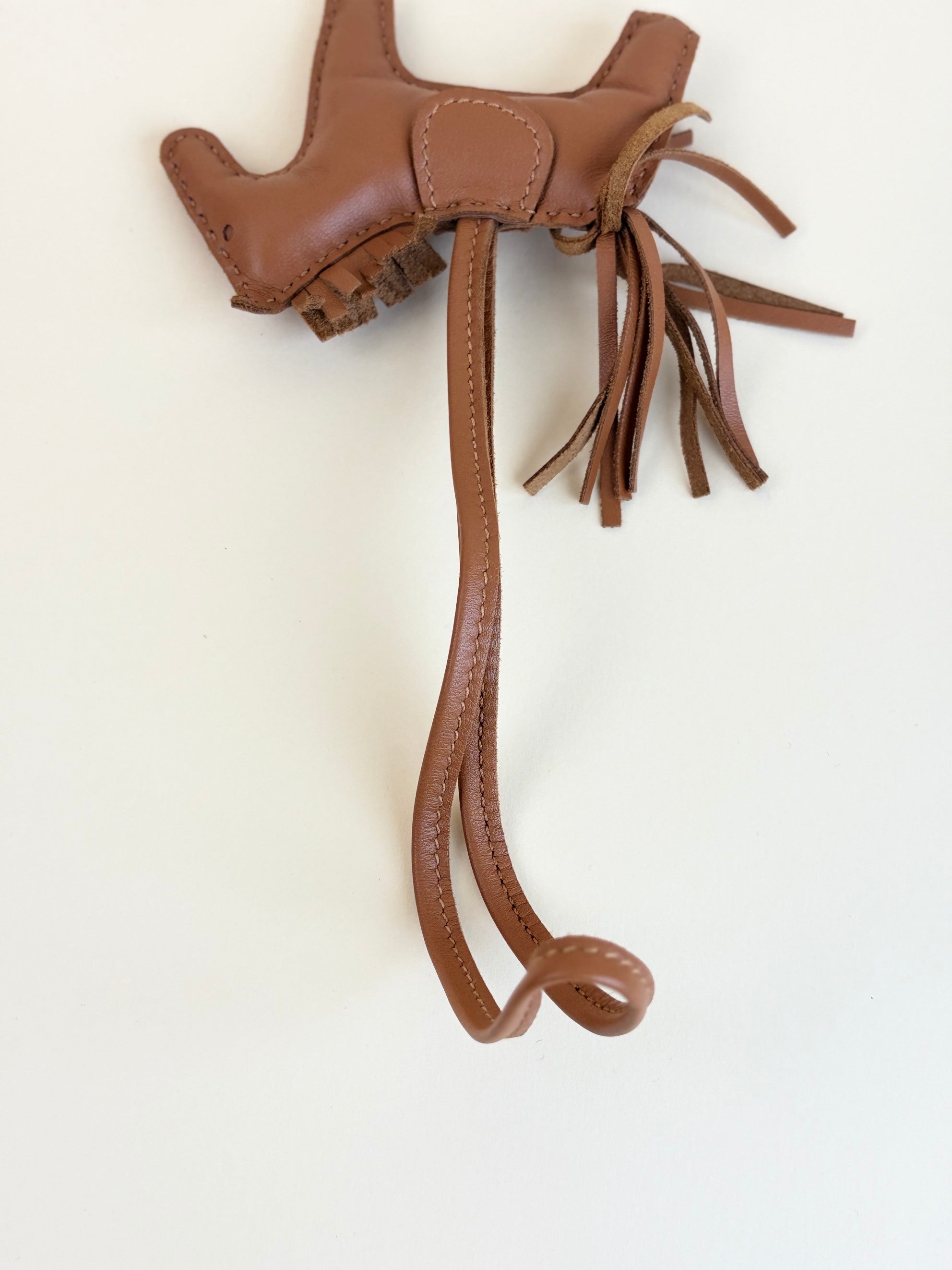 Hermes lambskin gold rodeo pm horse bag charm