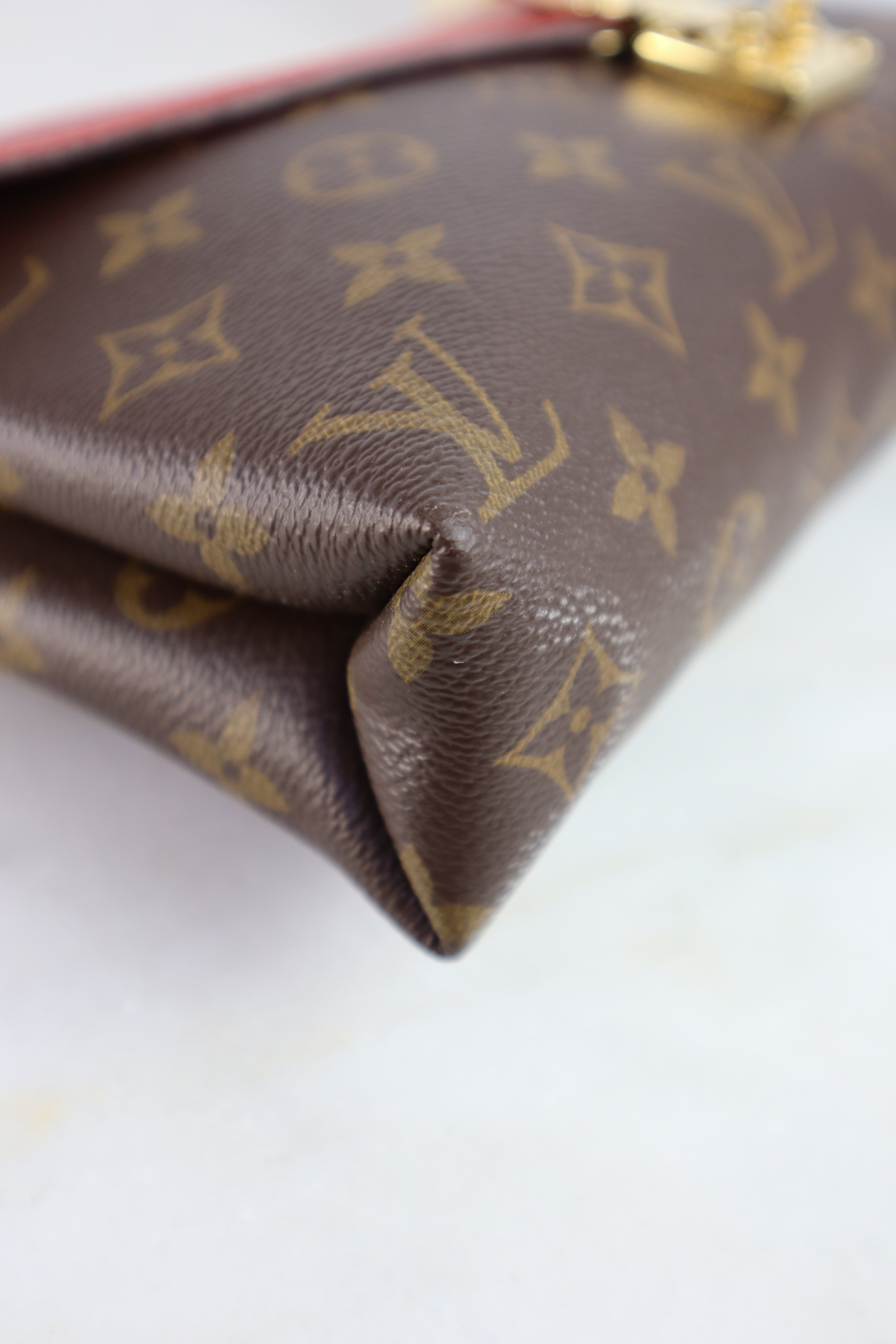 Louis Vuitton Monogram Red Pallas Chain Shoulder Bag