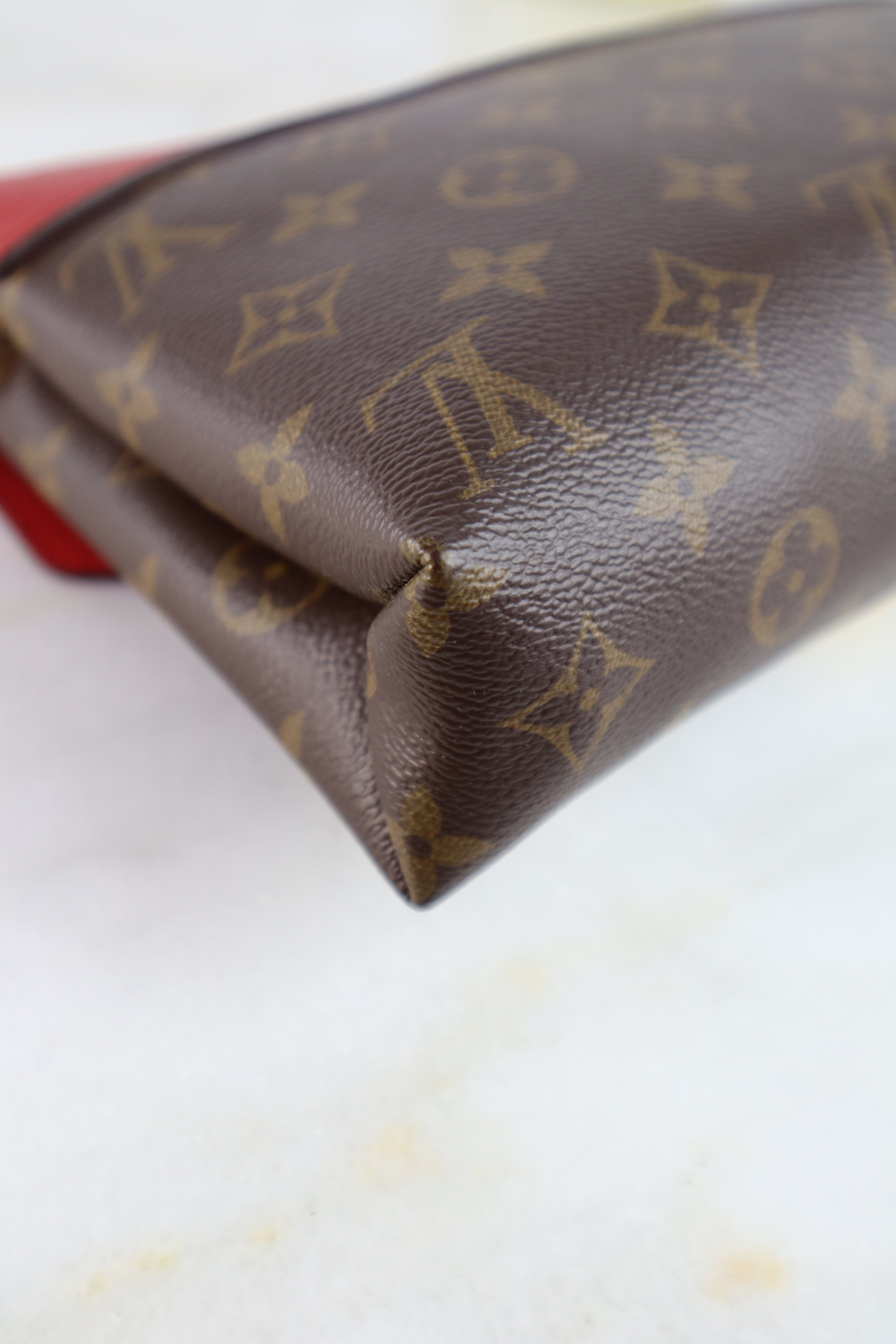 Louis Vuitton Monogram Red Pallas Chain Shoulder Bag