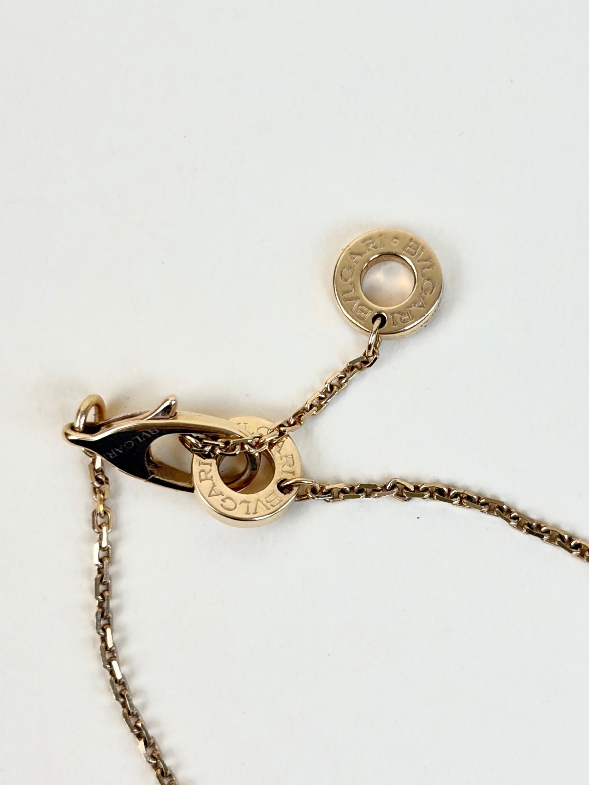 Bvlgari 18K Rose Gold with turquoise Divas’ Dream Diamond Pendant Necklace