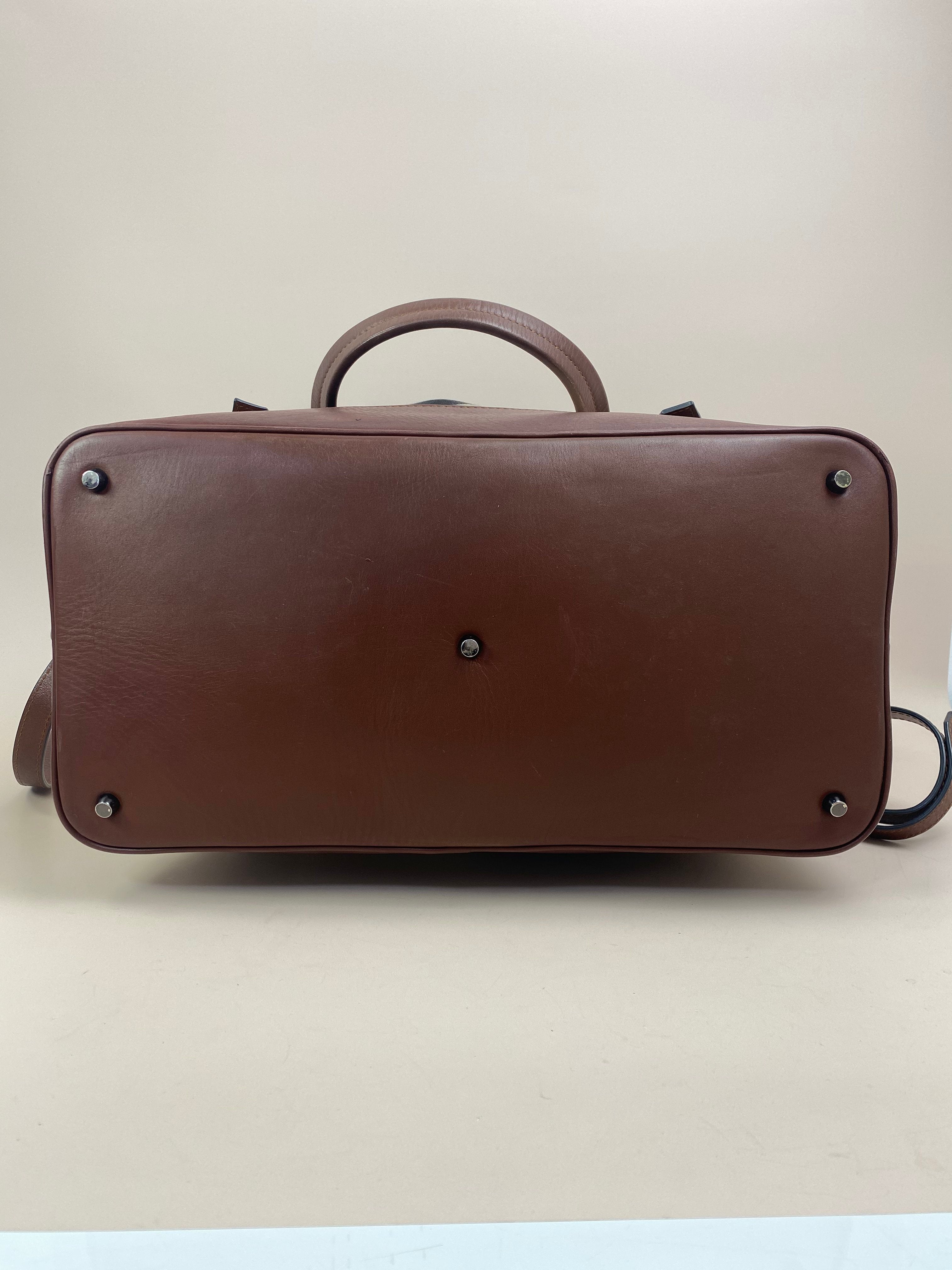 Burberry Bicolor Mega Check Tote Bag