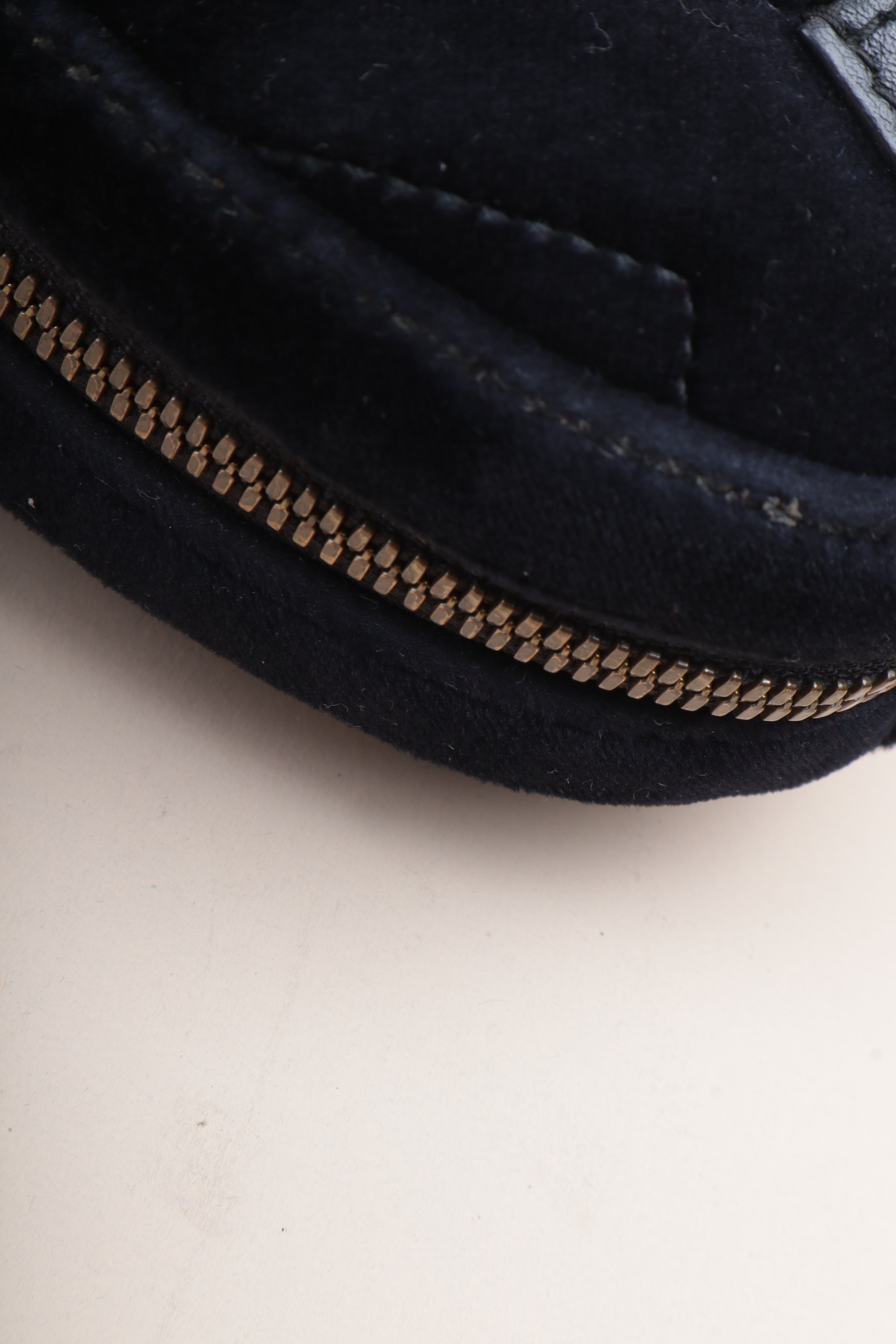 Gucci Black marquise Velvet Marmont Mini Belt Bag
