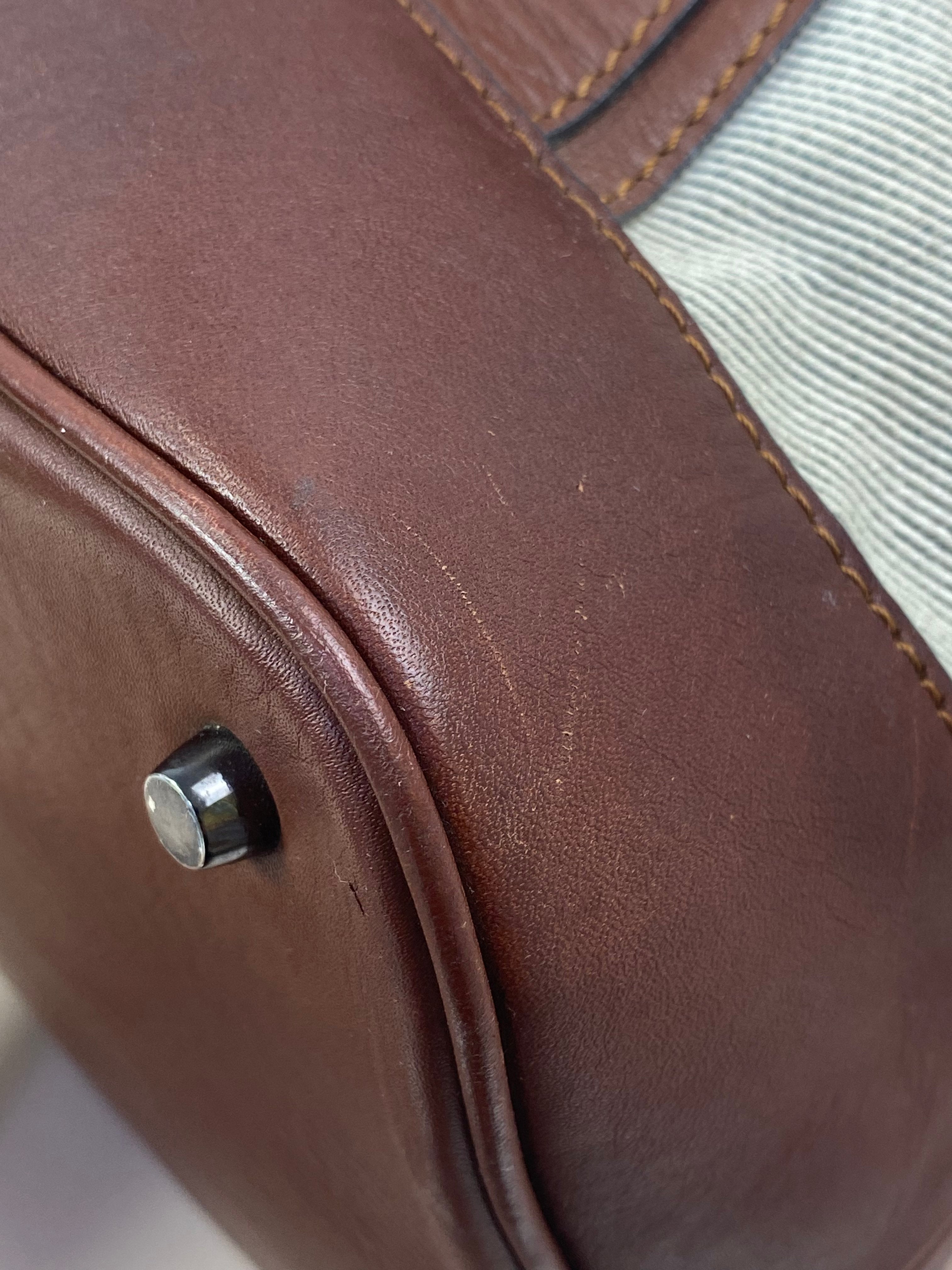 Burberry Bicolor Mega Check Tote Bag